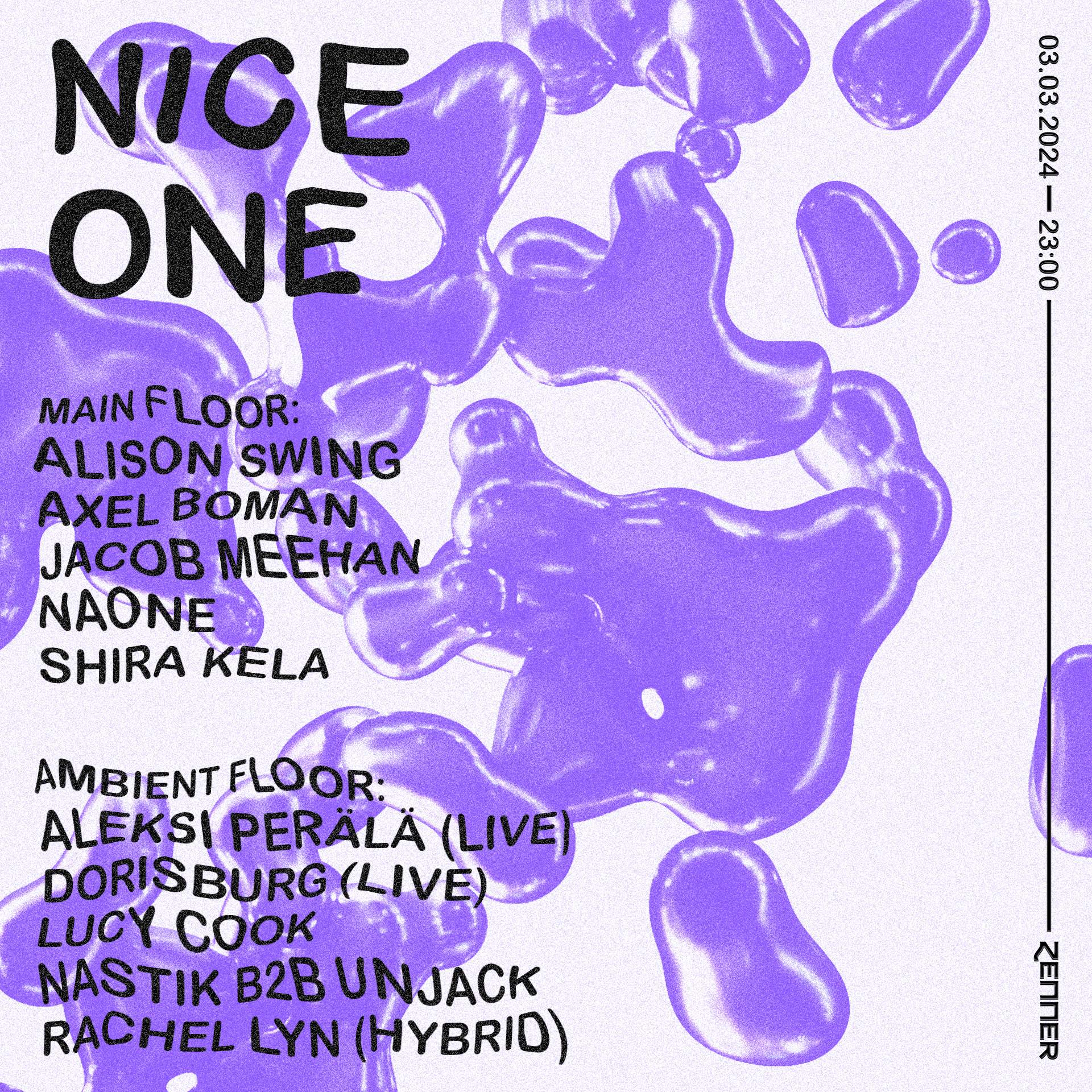 NICE ONE at ZENNER, Berlín · Tickets