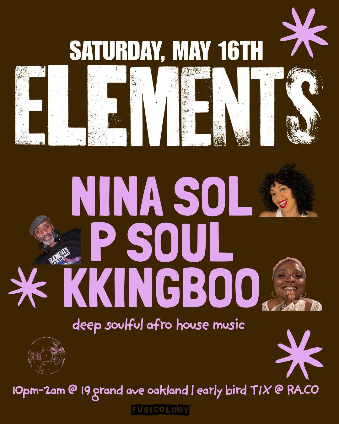 ELEMENTS with nina sol, P Soul & KINGBOO at TBA - ZANZI, 19 Grand Ave ...