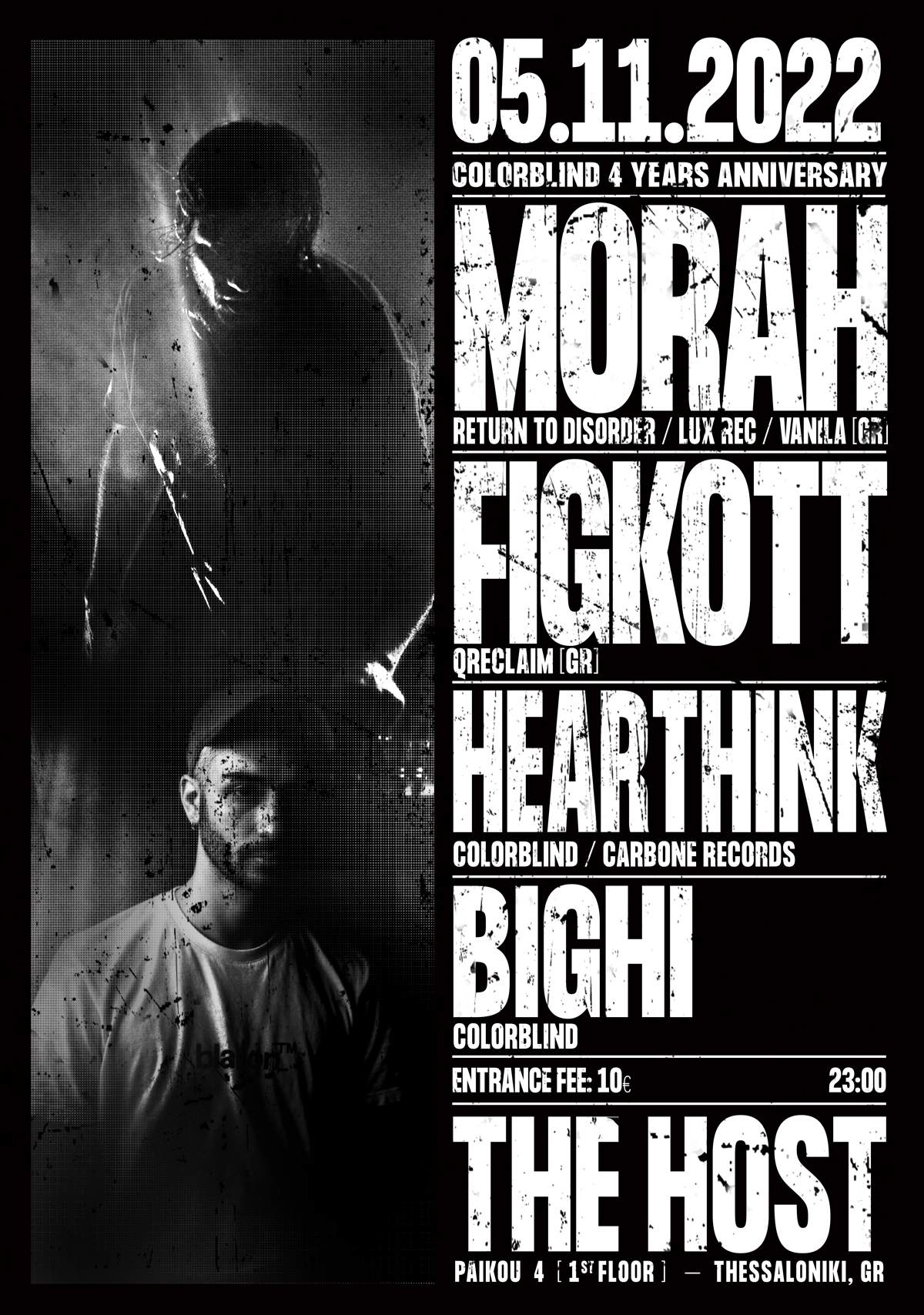 Colorblind 4 Years Anniversary with Morah, Figkott, Hearthink, Bighi - Página frontal