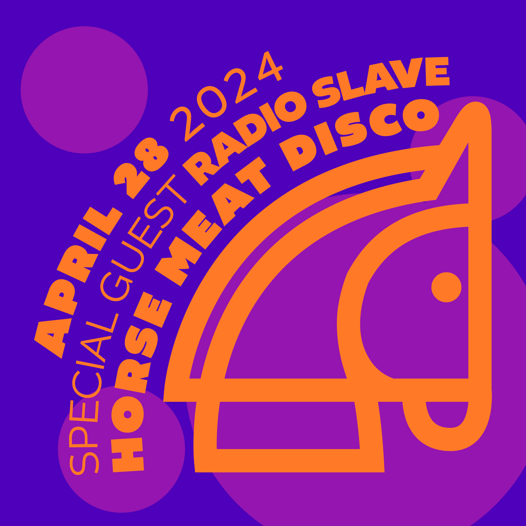 Horse Meat Disco with Special Guest Radio Slave - The Legendary Sunday Night Discotheque - フライヤー表