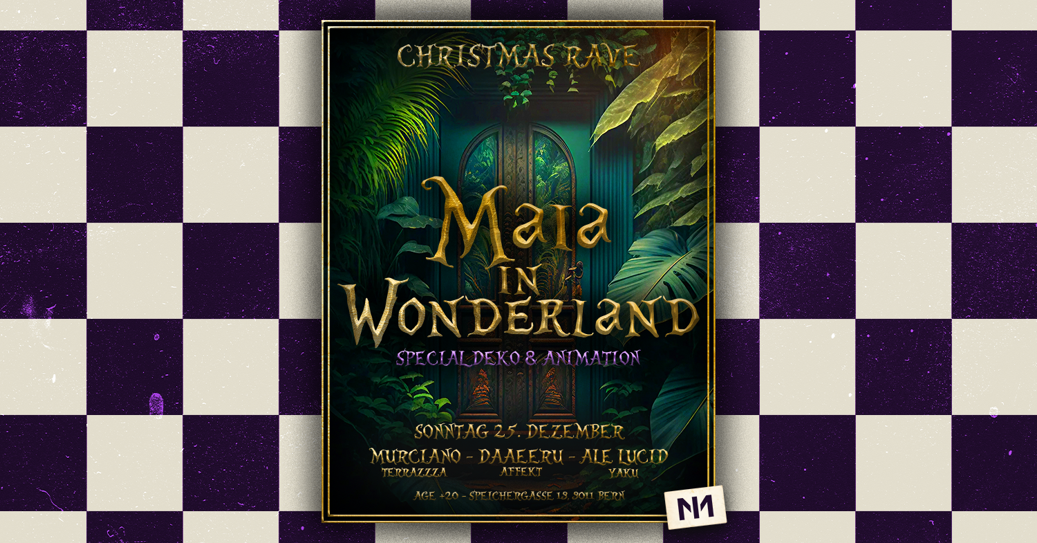 Maia in Wonderland - フライヤー表