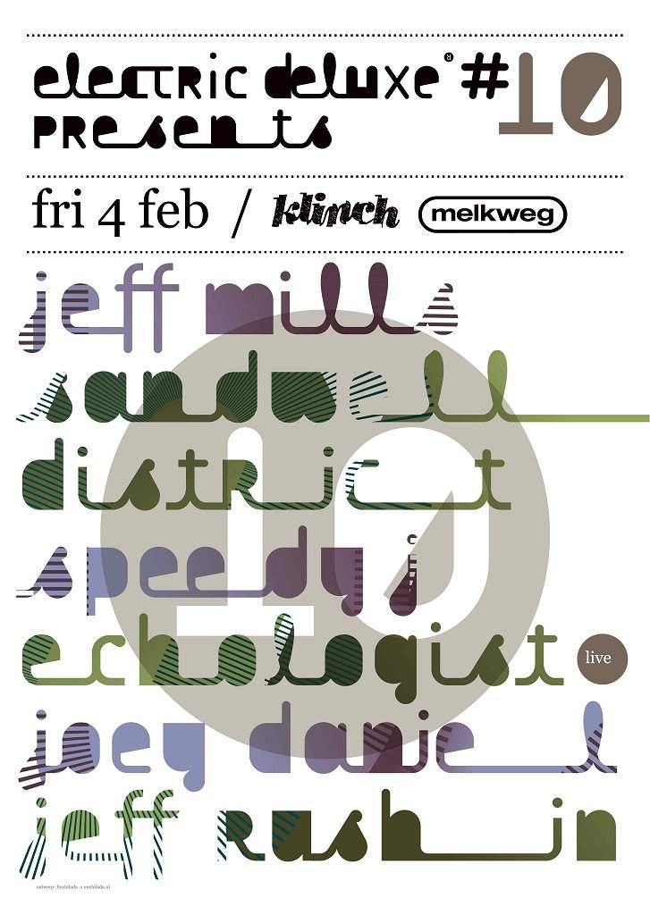 Electric Deluxe #10 at Klinch with Jeff Mills / Sandwell District / Speedy J - Página frontal