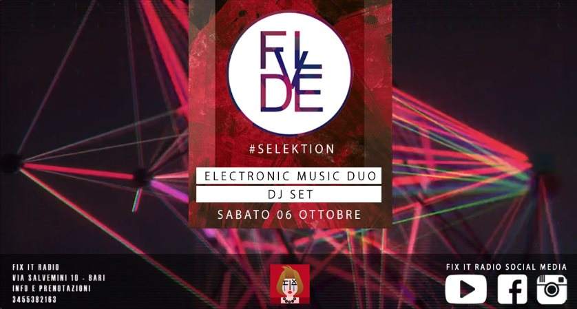 Flvde #Selektion at FIX IT Radio - Página frontal