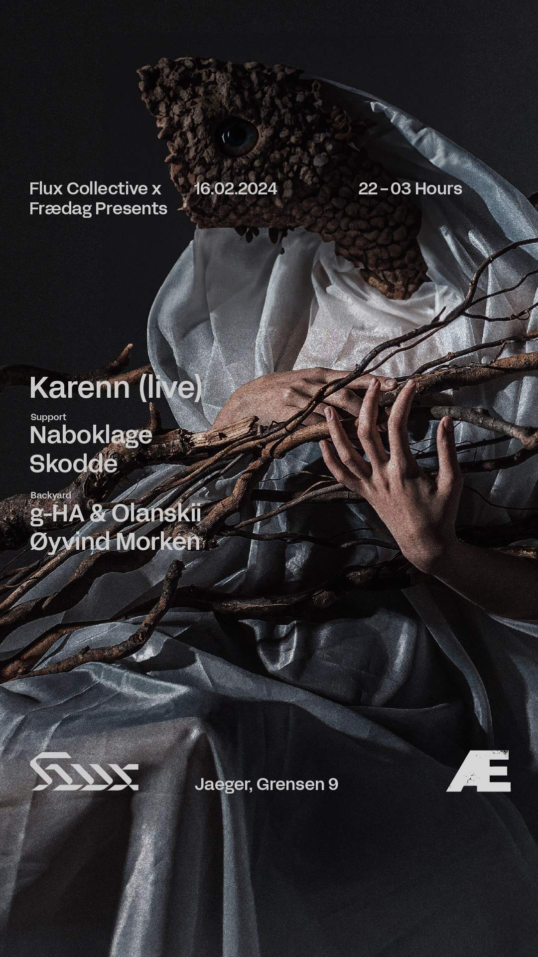 Frædag x Flux: Karenn (live) - フライヤー表
