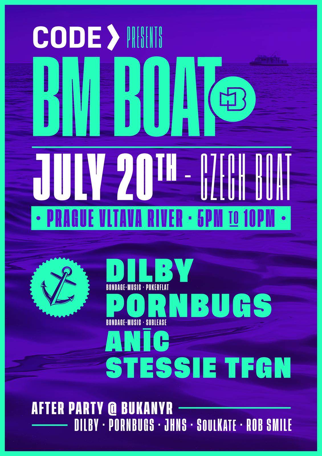 CODE presents BM Boat + Afterparty - フライヤー裏