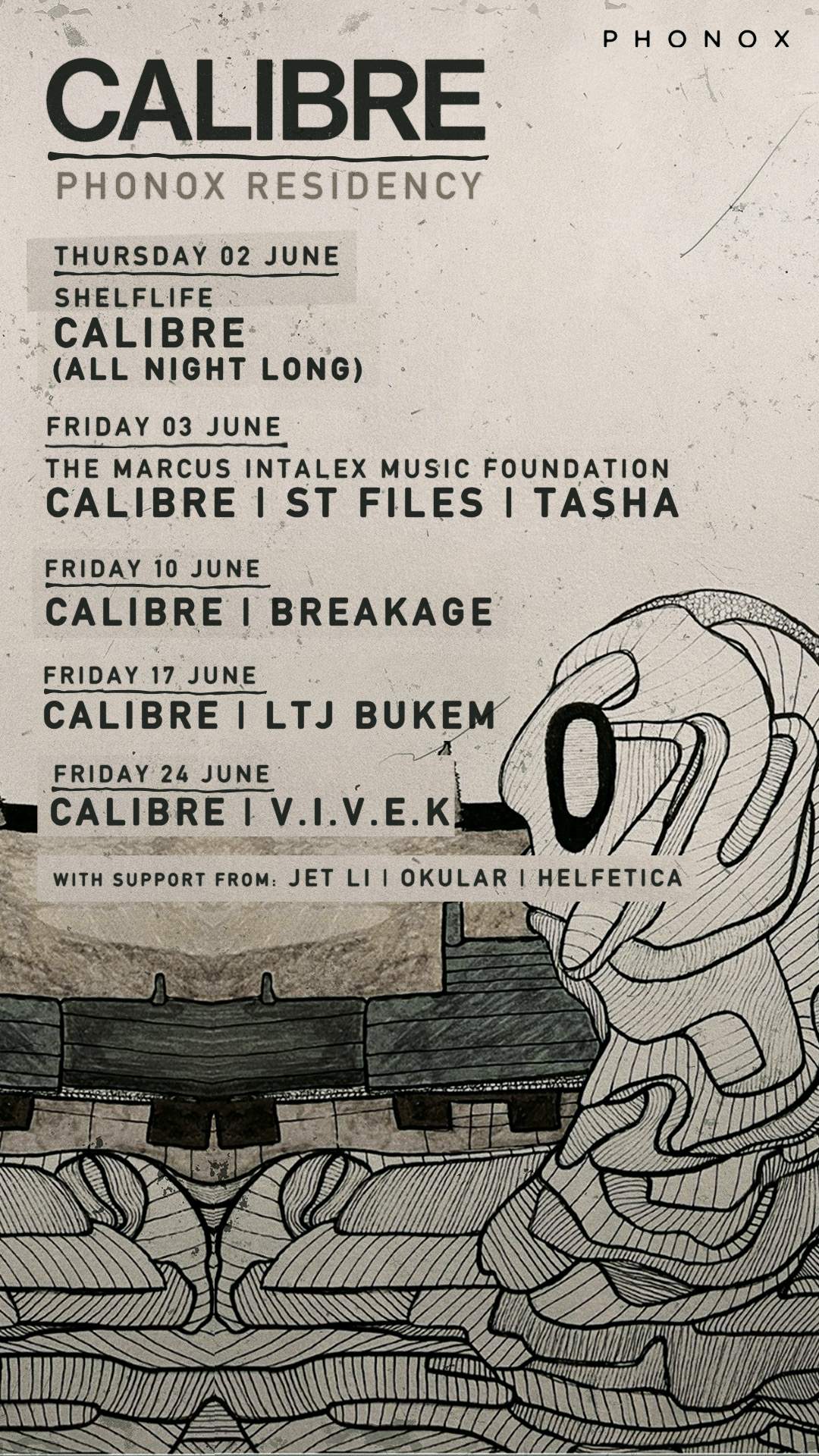 Calibre (all night long) [Bank Holiday Thursday] - フライヤー裏