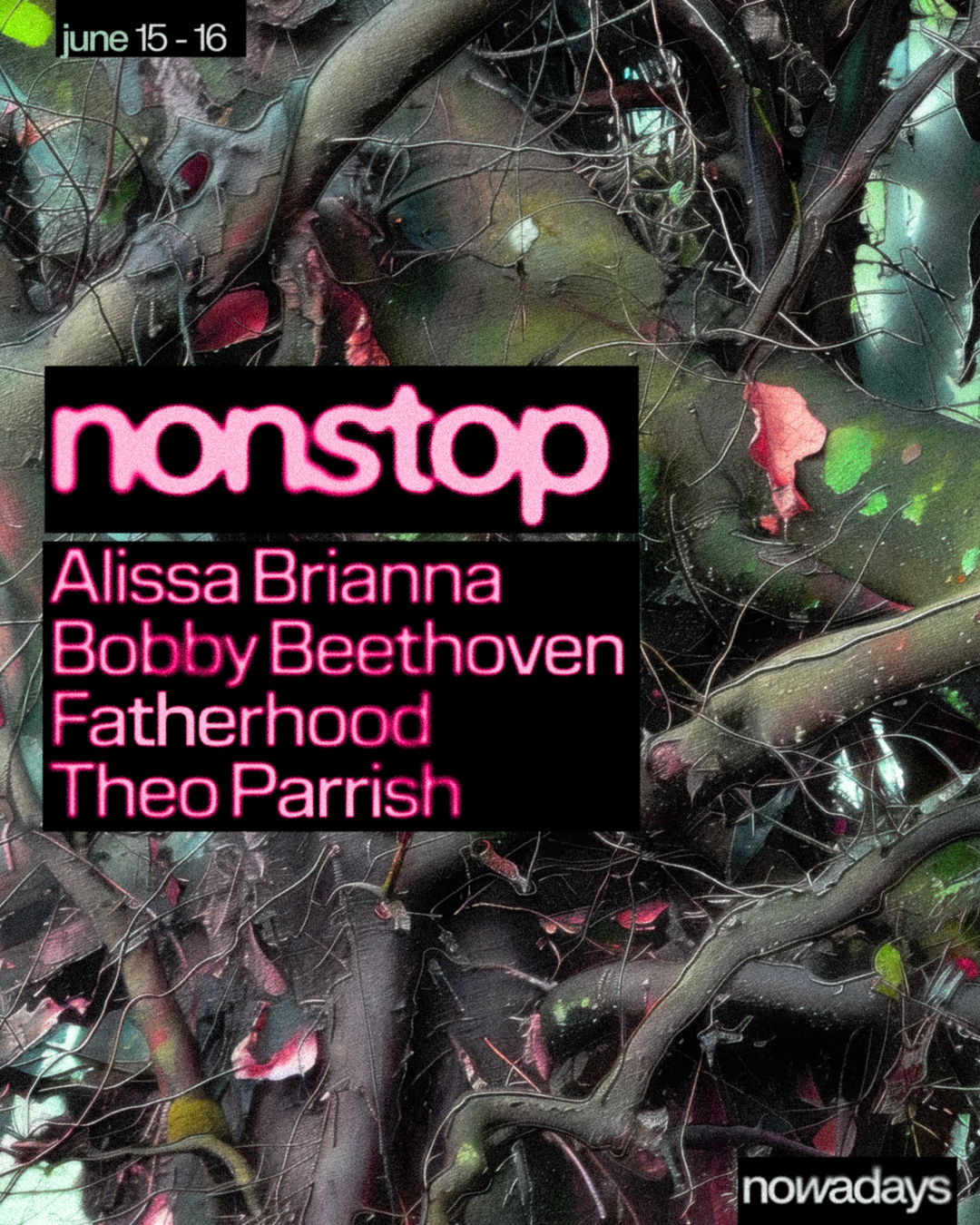 Nonstop: Alissa Brianna, Bobby Beethoven, Fatherhood, Theo Parrish - Página frontal