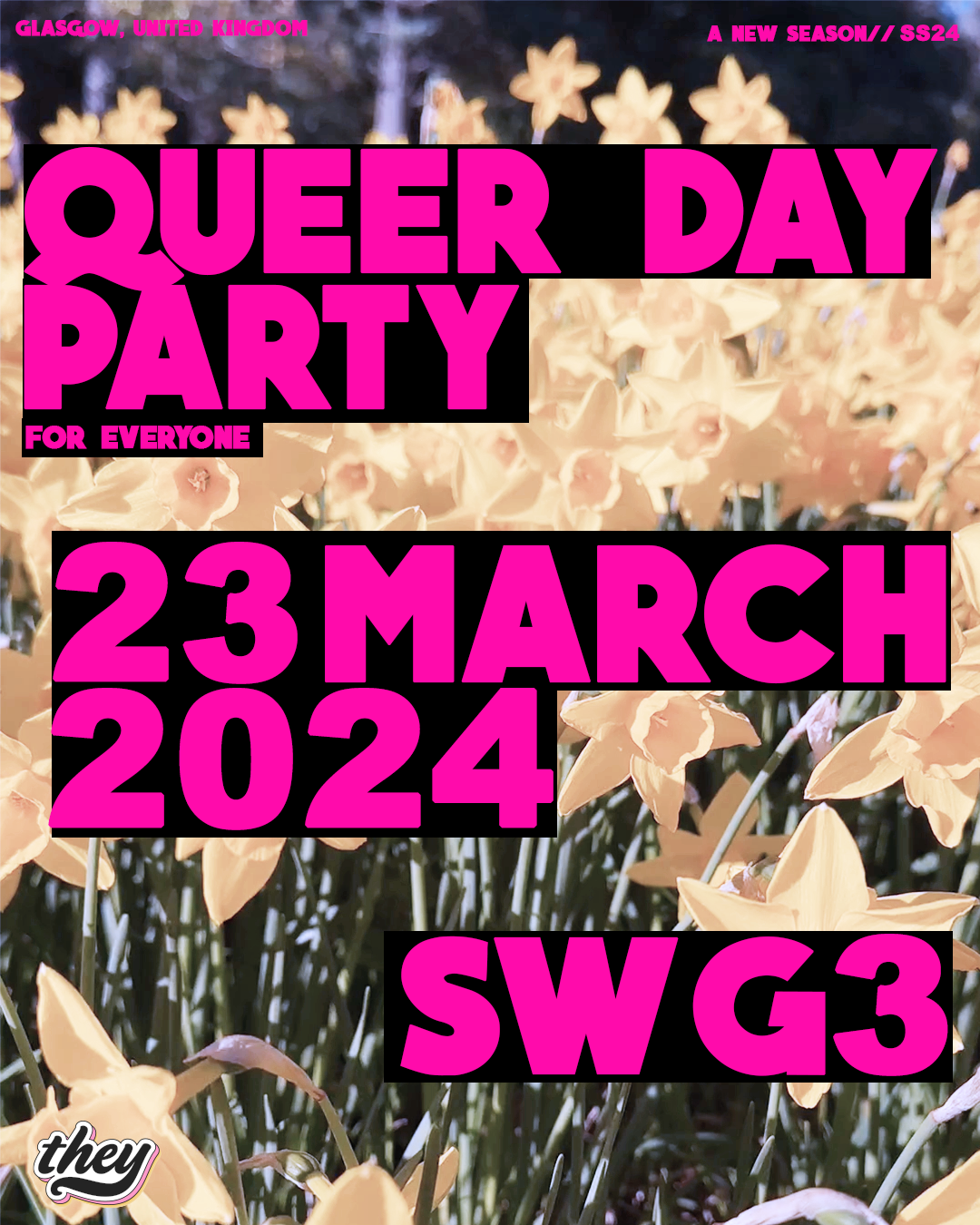 they - Queer Day Party - フライヤー表