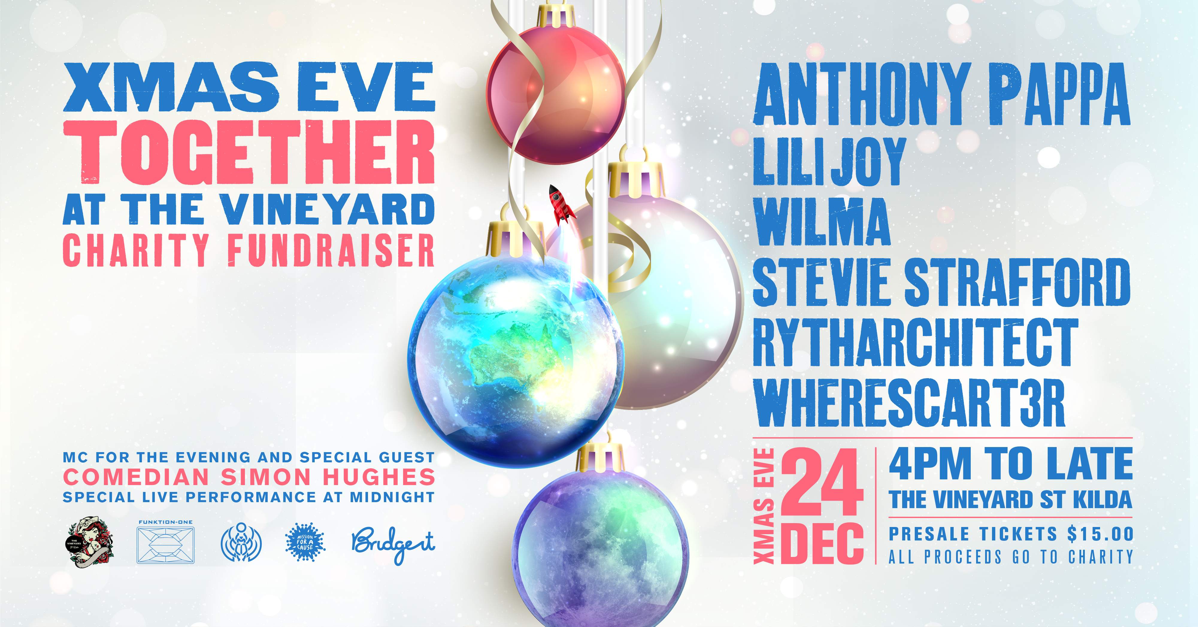 Xmas Eve TOGETHER: CHARITY FUNDRAISER for homelessness - フライヤー表