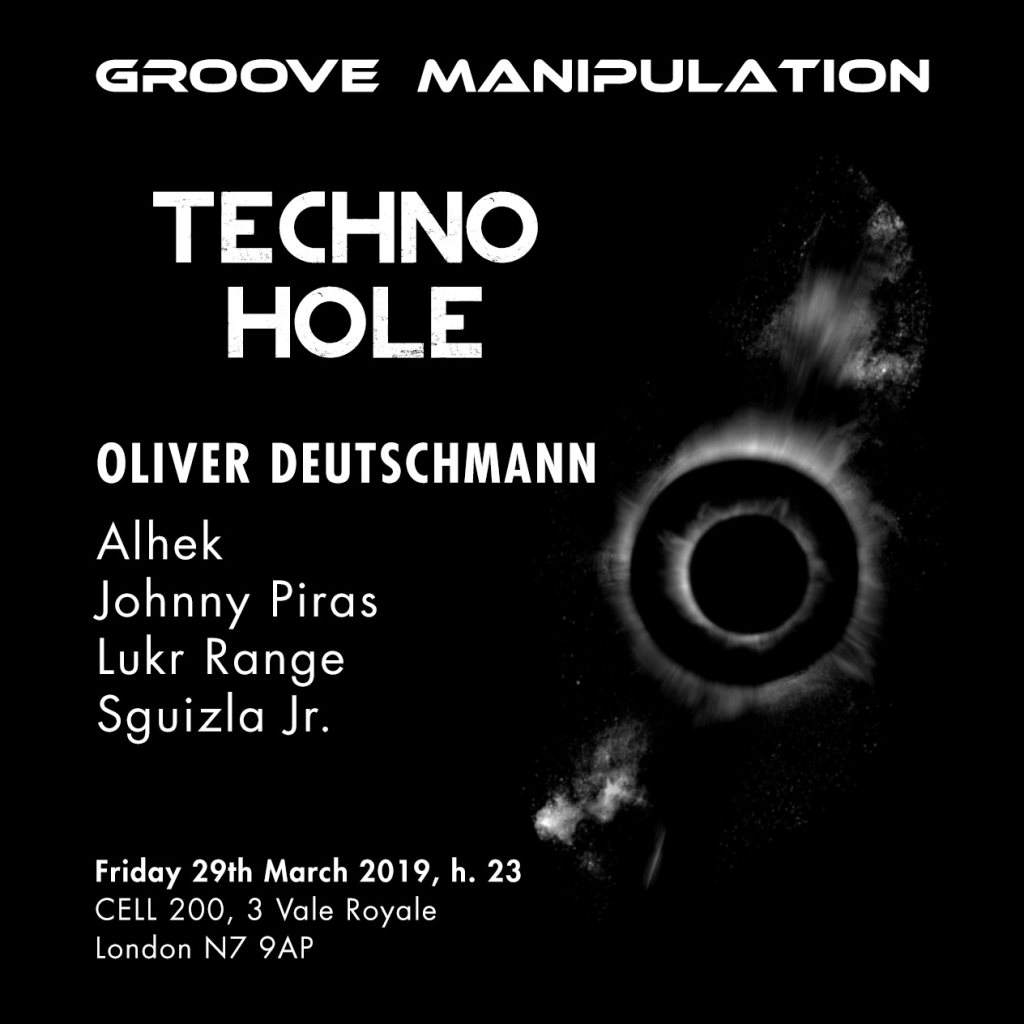 Techno Hole with Oliver Deutschmann, Alhek , Johnny Piras, Lukr Range & Sguizla Jr - フライヤー裏
