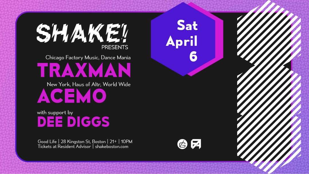 Shake! presents Traxman, AceMo, Dee Diggs - Página frontal