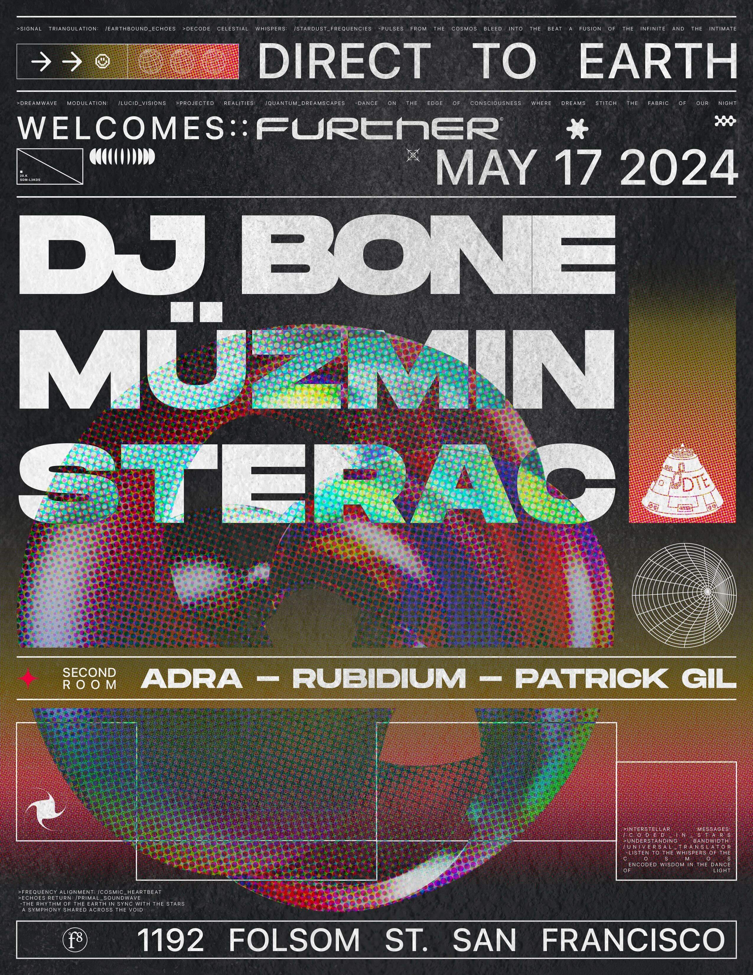 DTE X FURTHER: DJ Bone, STERAC, Müzmin + more - Página frontal