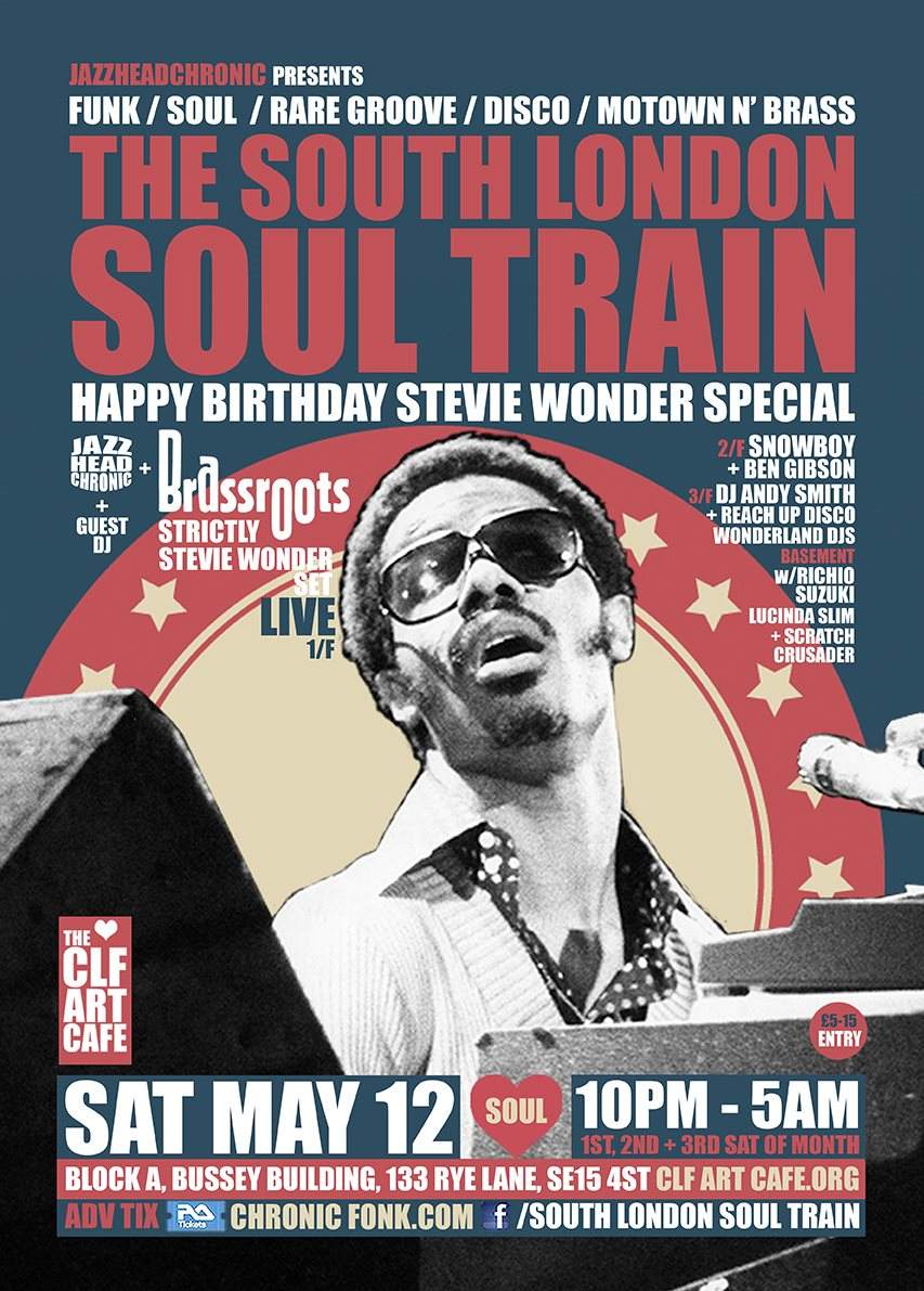 The South London Soul Train Stevie Wonder Special with Brassroots (Live) - More on 4 Floors - Página frontal