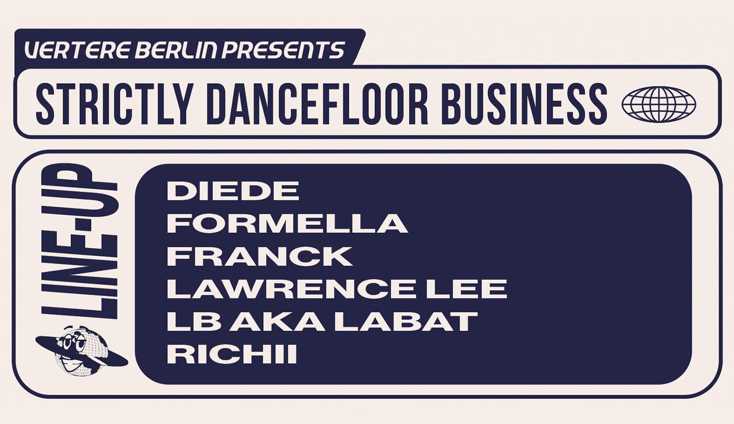 Vertere Berlin: Strictly Dancefloor Business - Flyer front