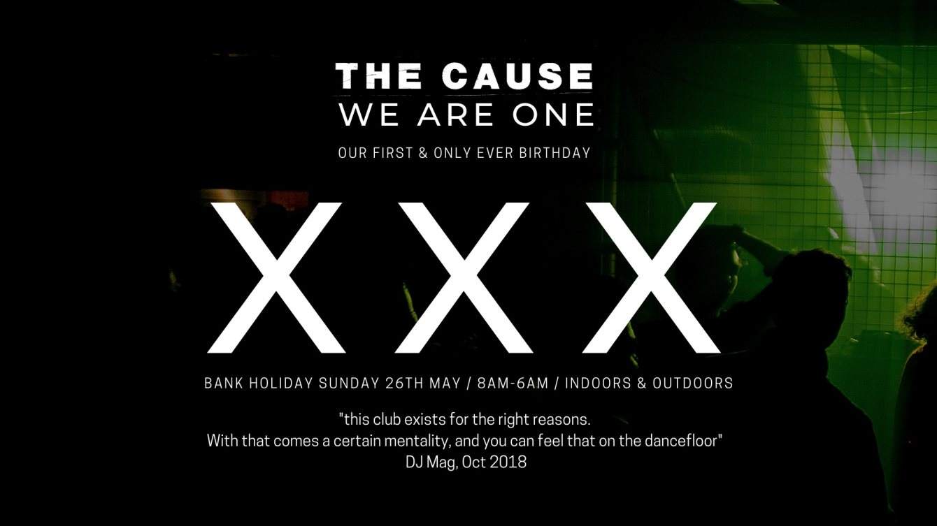 The Cause: 1st Birthday XXX Block Party - Página frontal