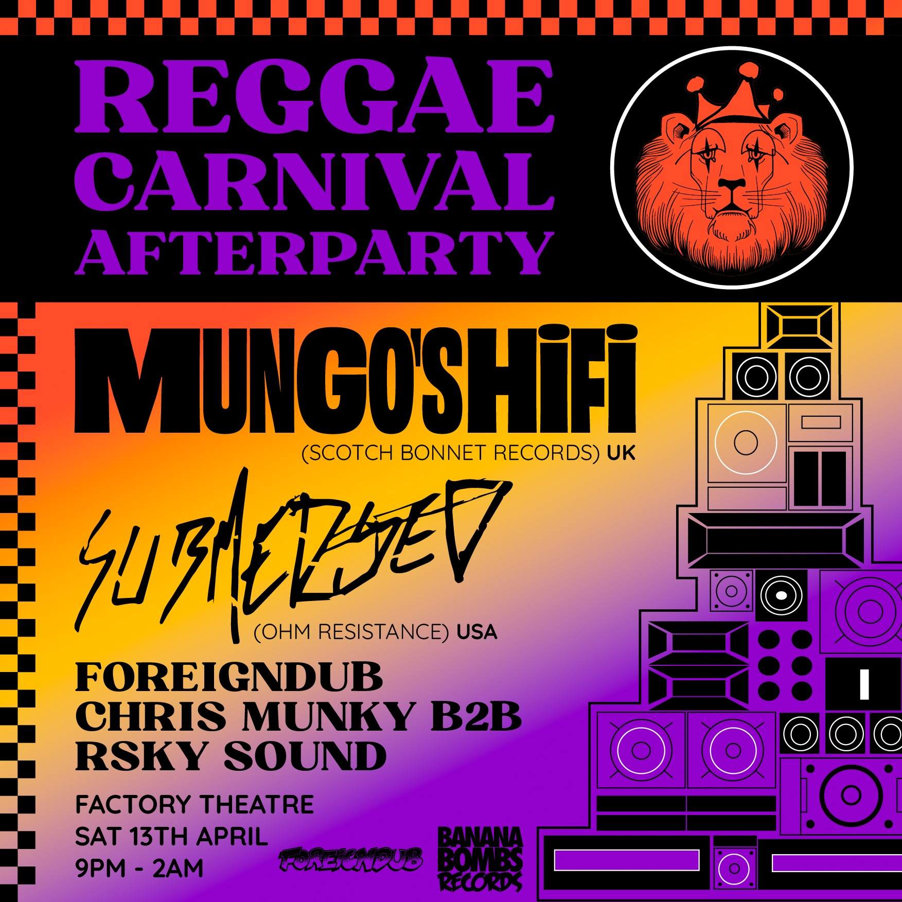 Reggae Carnival Afterparty - フライヤー表