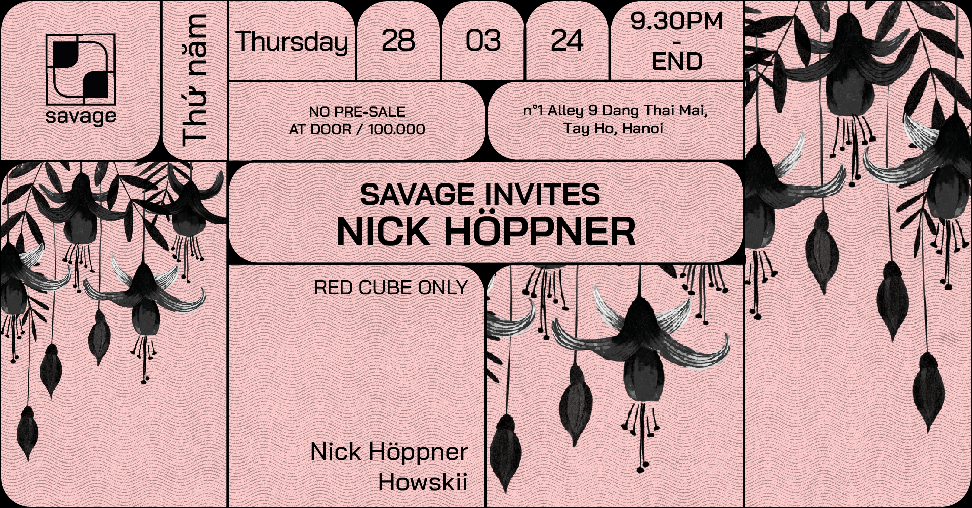 Savage Invites Nick Höppner - フライヤー裏