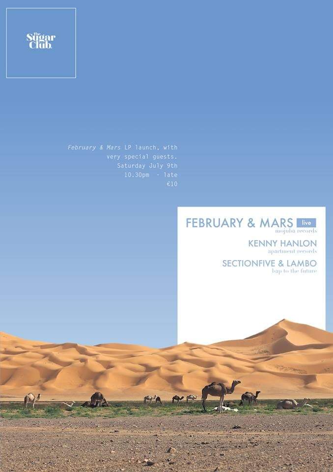 February & Mars Live with Kenny Hanlon, Lambo & Sectionfive - Flyer front