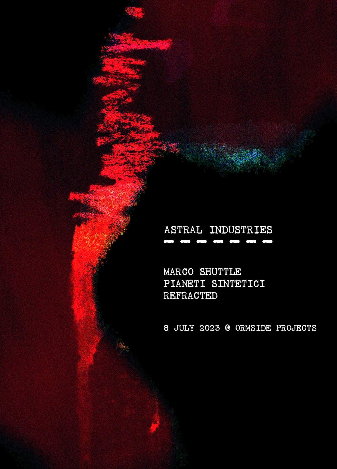 Astral Industries with Marco Shuttle, Refracted & Pianeti Sintetici - Página frontal