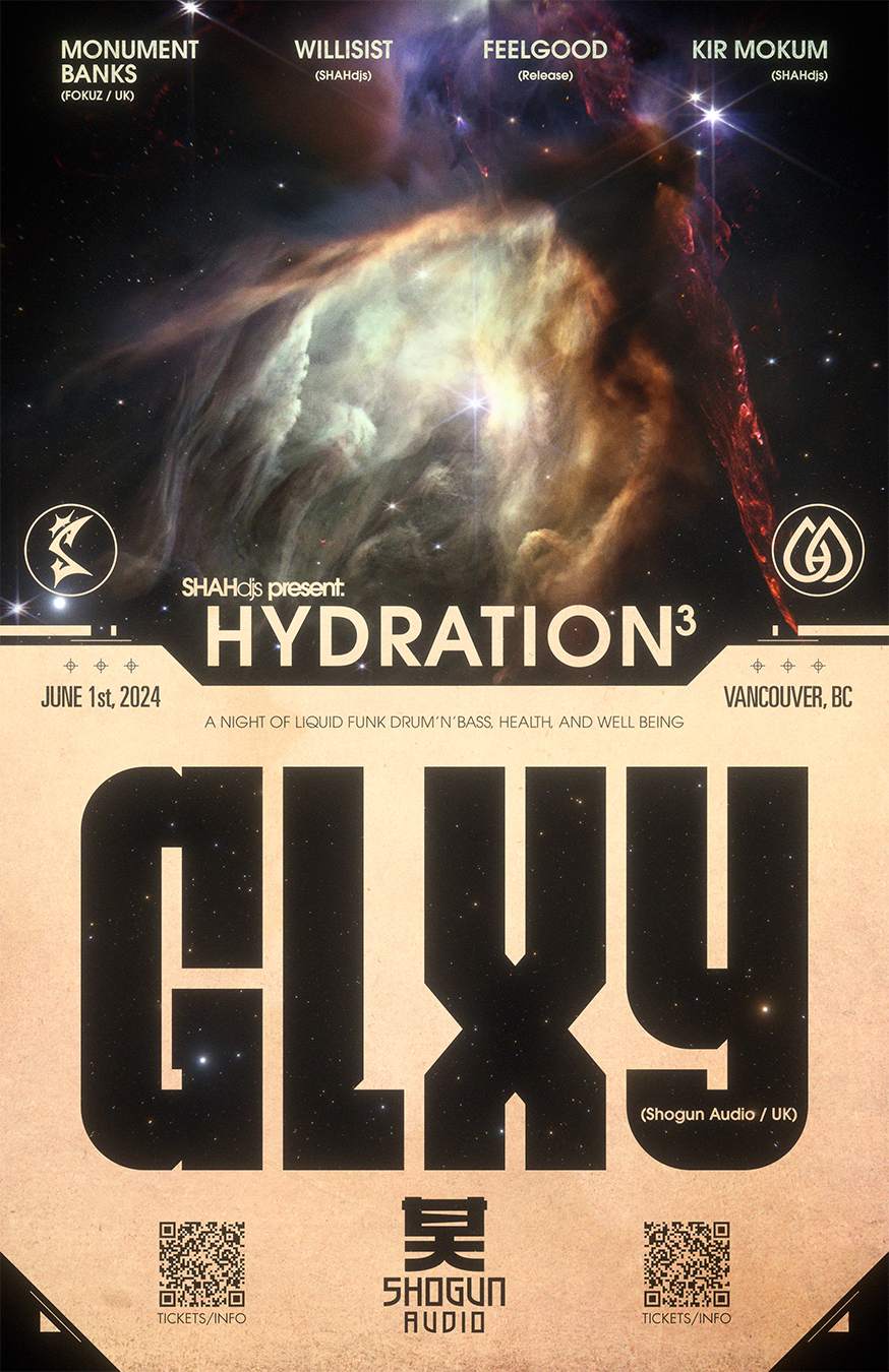SHAHdjs+Hydration pres GLXY - フライヤー表