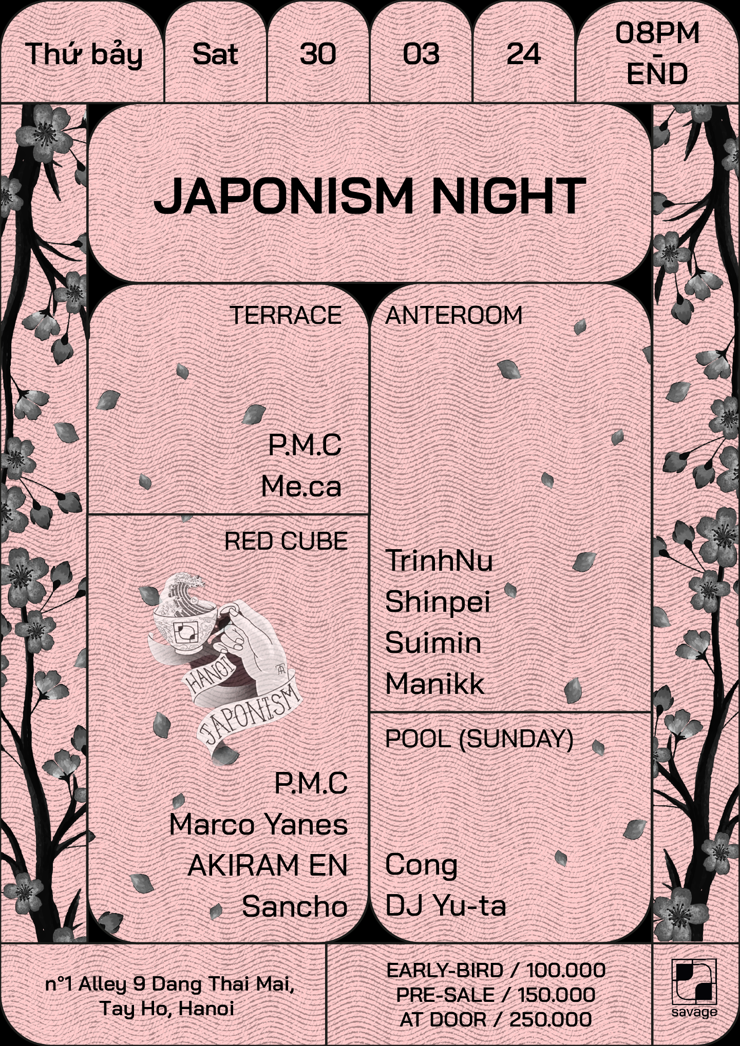 Japonism night - Página frontal