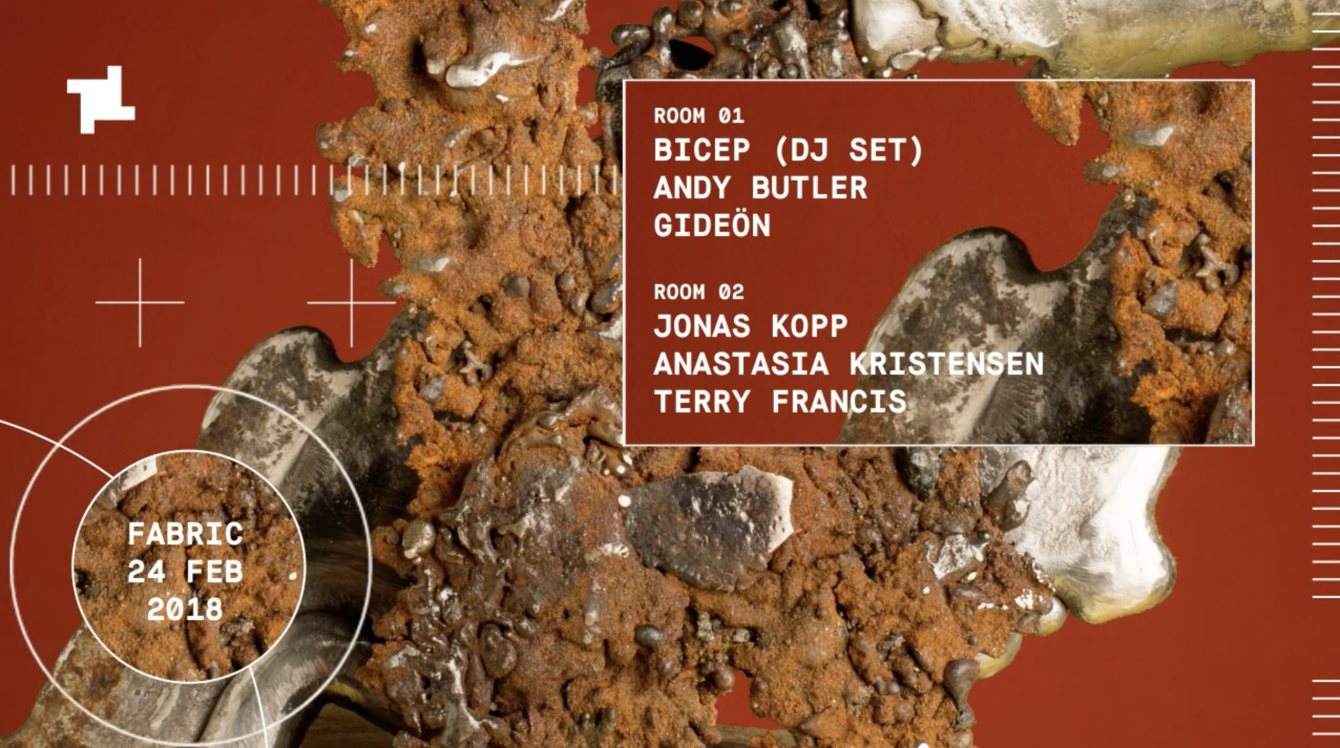fabric: Bicep (DJ Set), Jonas Kopp & Anastasia Kristensen - フライヤー表