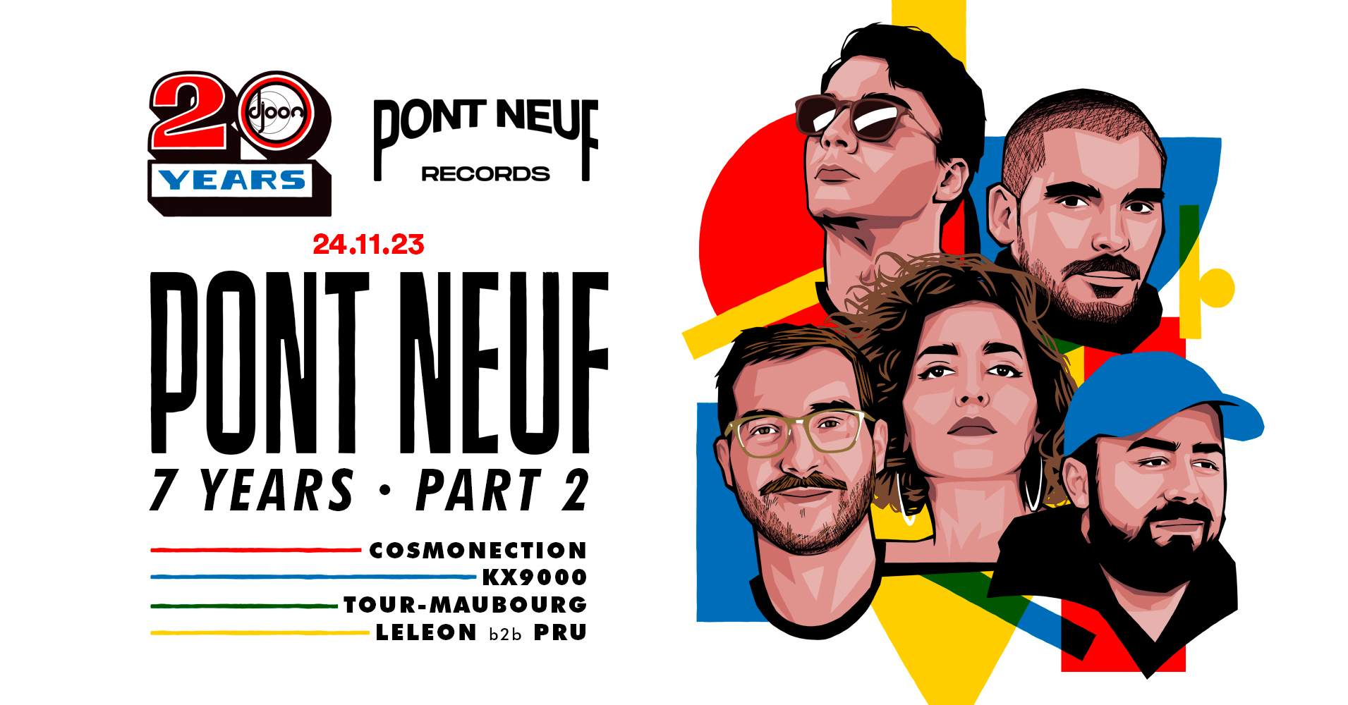 Pont Neuf Records • 7 Years Anniversary (Part 2) - フライヤー表