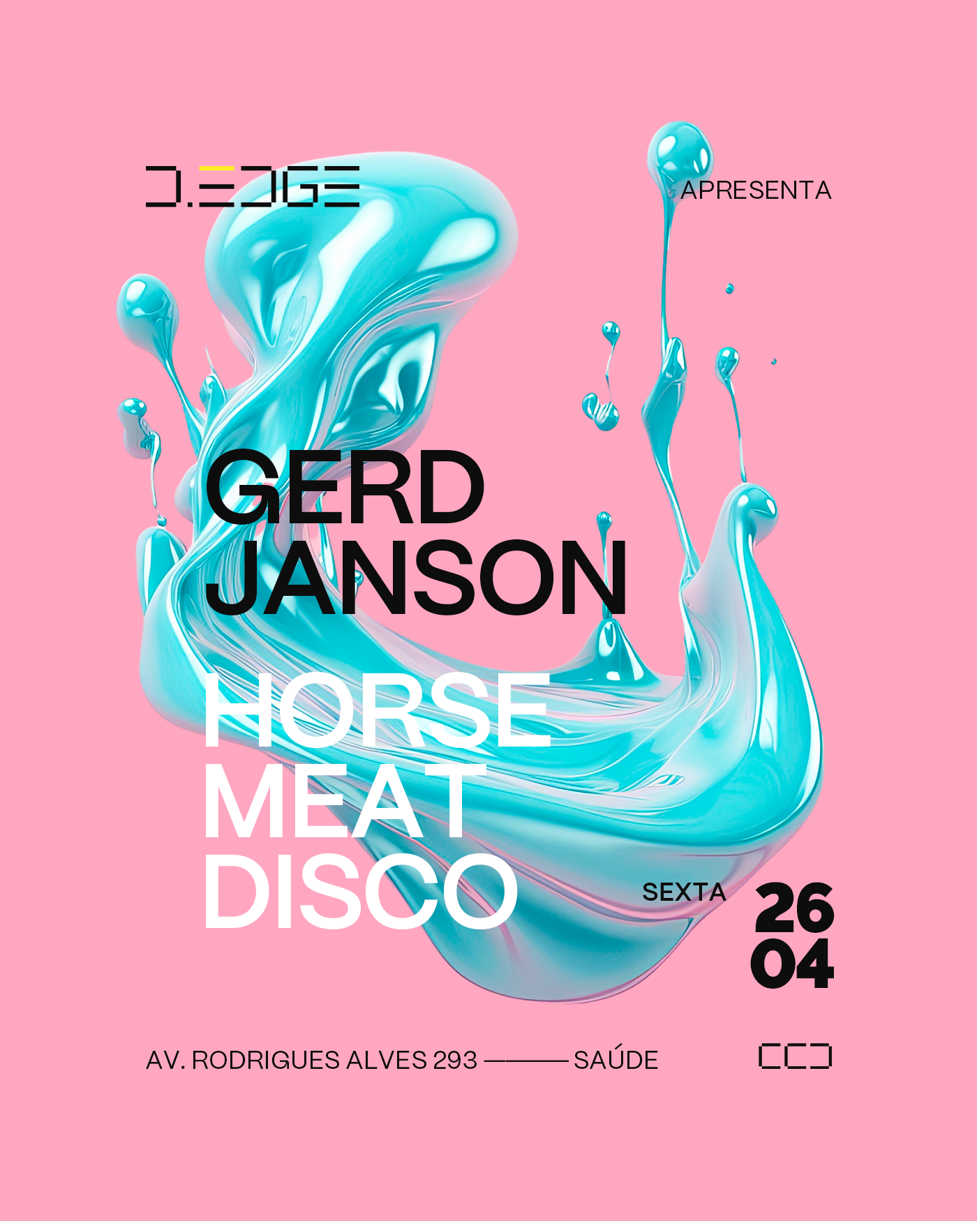 Gerd Janson & Horse Meat Disco - フライヤー表