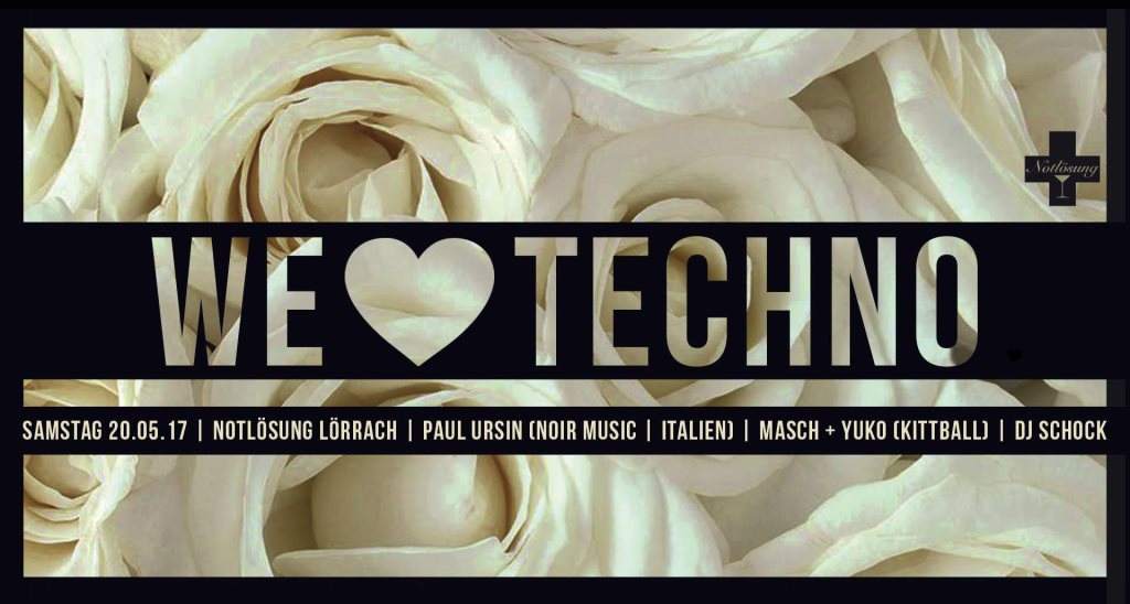 We Love Techno - フライヤー表