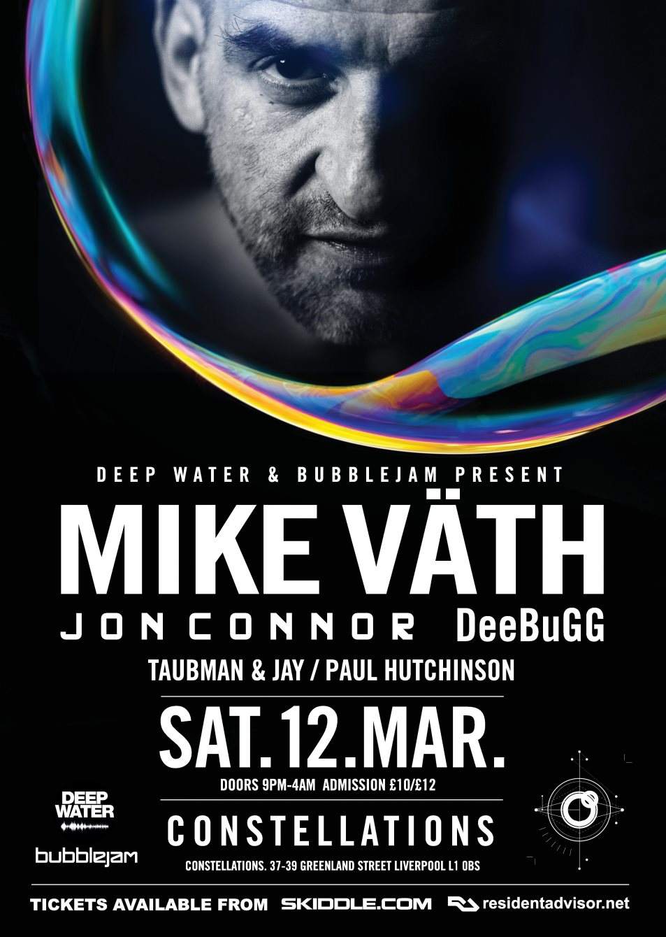 Deep Water & Bubblejam presents Mike Vath - フライヤー表