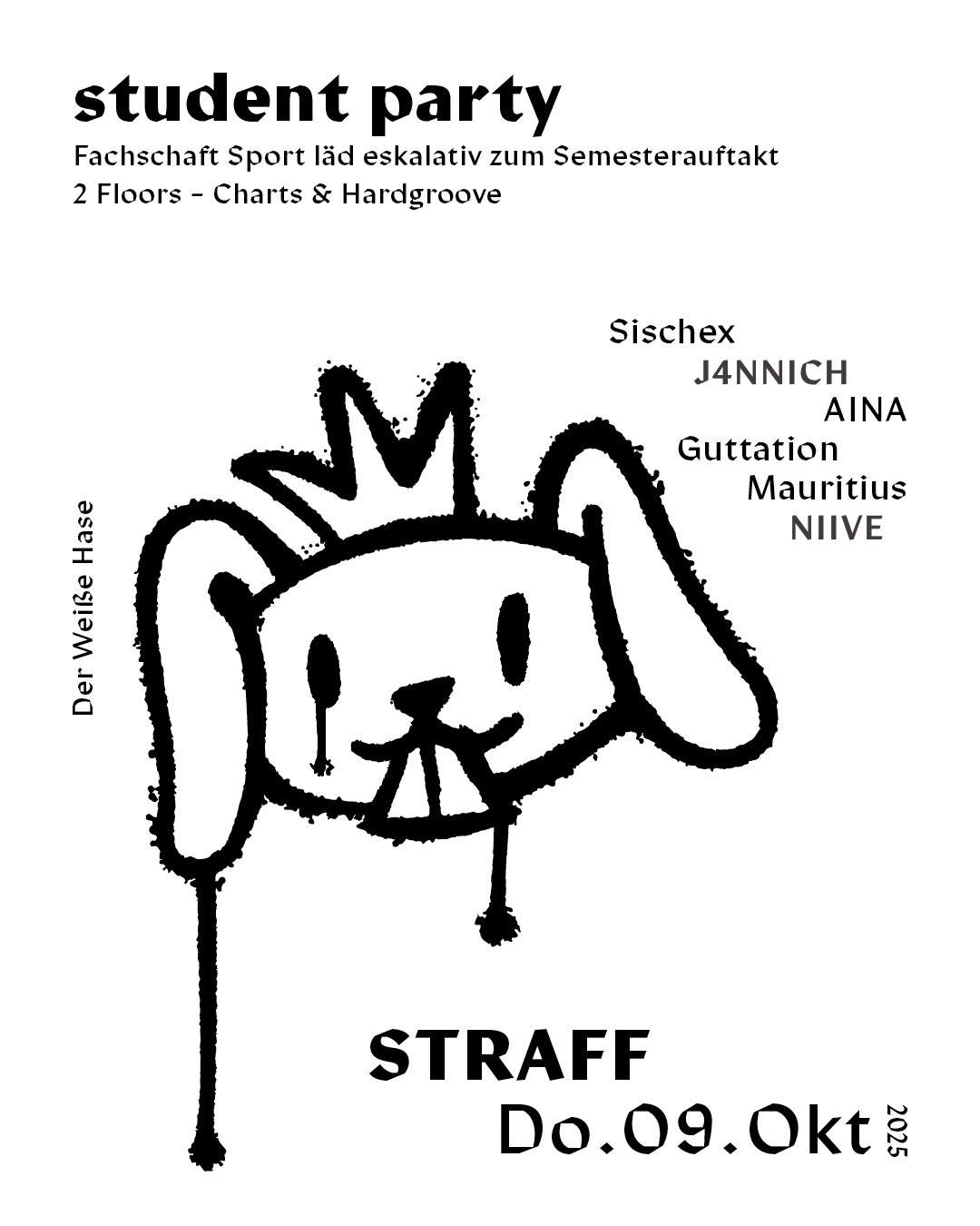 Straff / Study Rave / Sport at Der Weiße Hase, Berlin