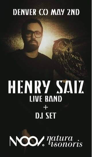 Henry Saiz Live - Flyer front