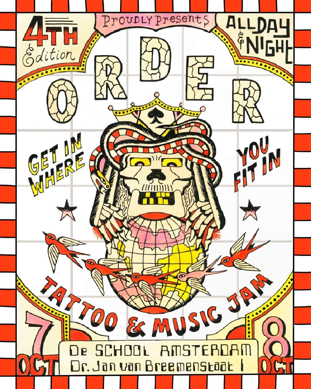 Order Tattoo & Music Jam - フライヤー表
