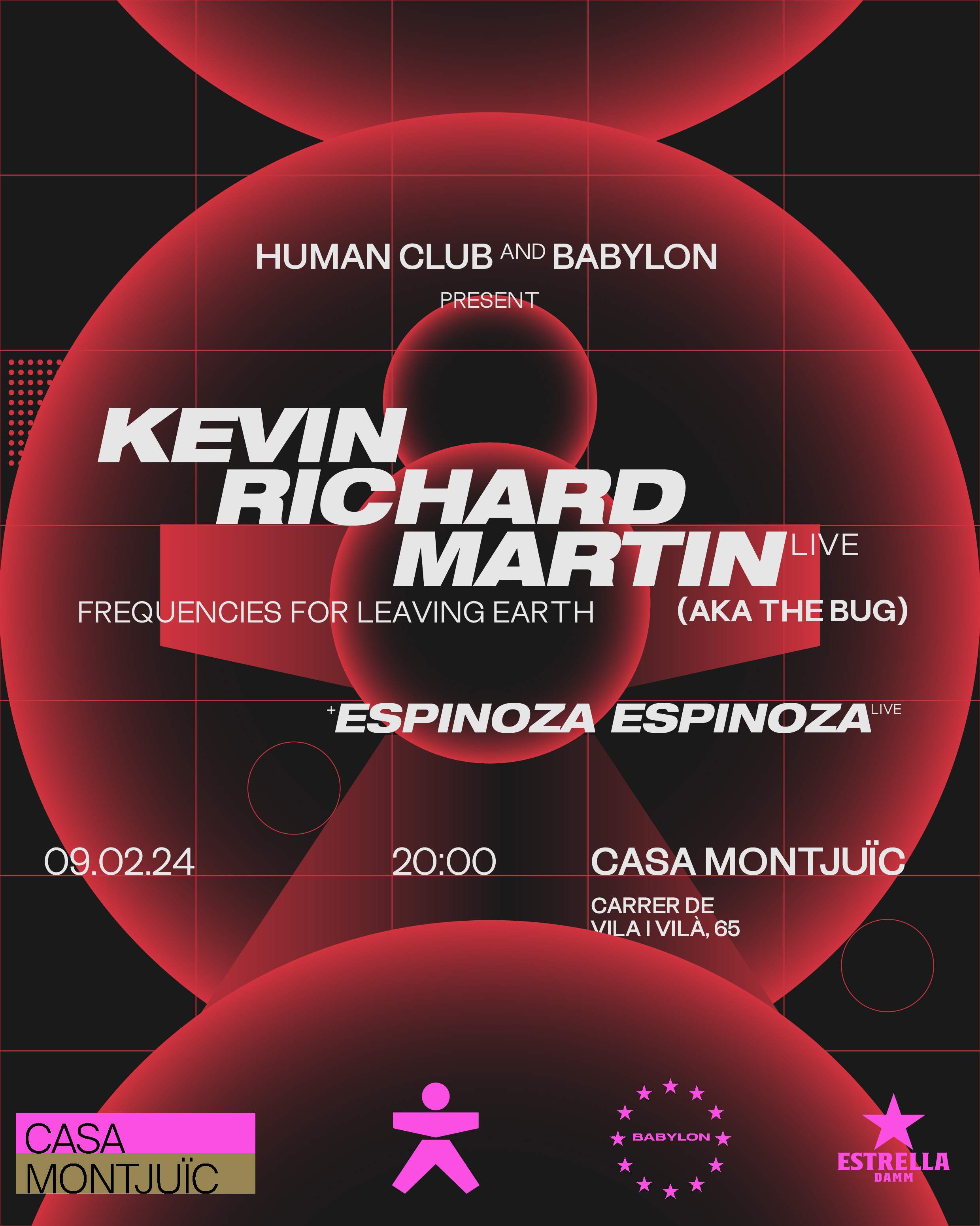 HUMAN CLUB AND BABYLON PRESENT: KEVIN RICHARD MARTIN LIVE (AKA The Bug) - フライヤー表