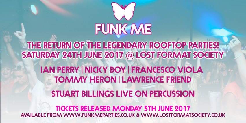 FUNK ME Rooftop Party - Residents Special - フライヤー表
