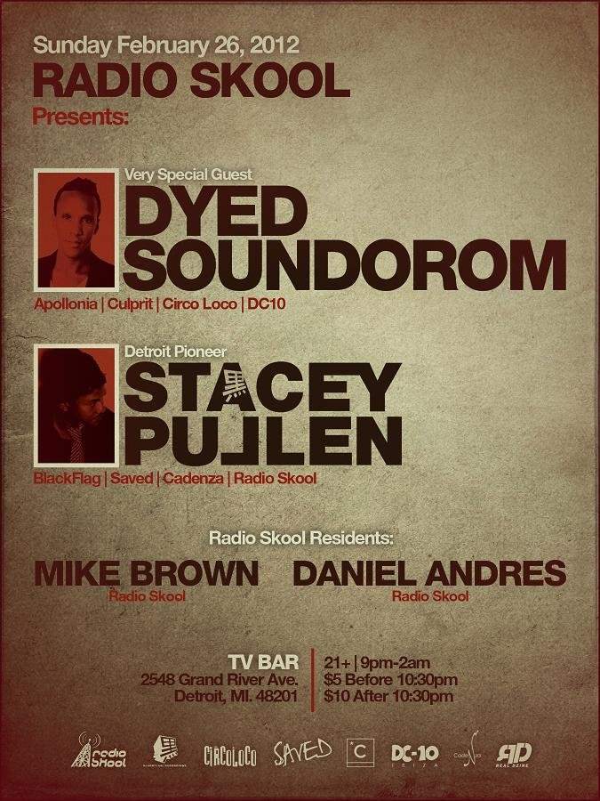 Radio Skool presents Dyed Soundorom - Página trasera