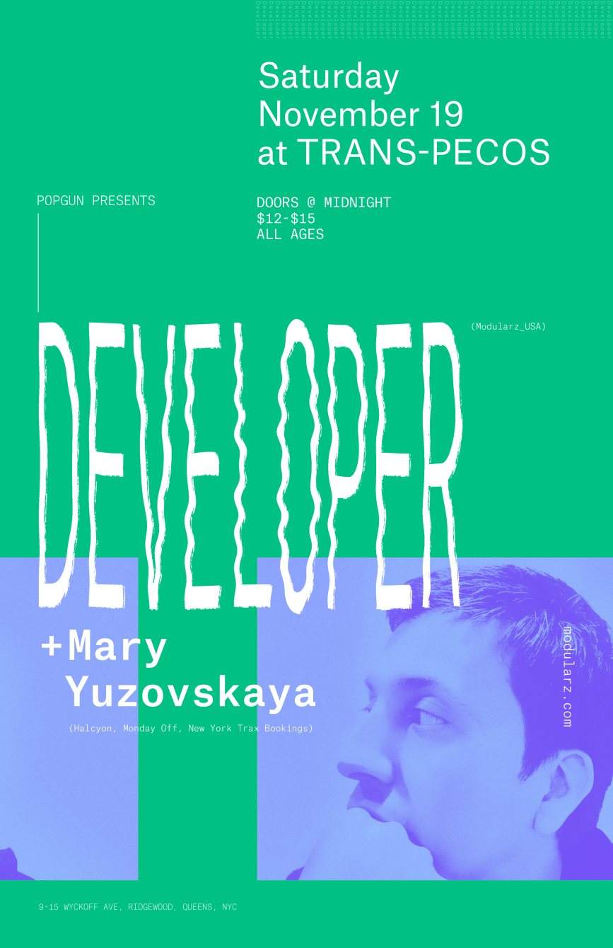 Popgun presents: Developer & Mary Yuzovskaya - Página frontal