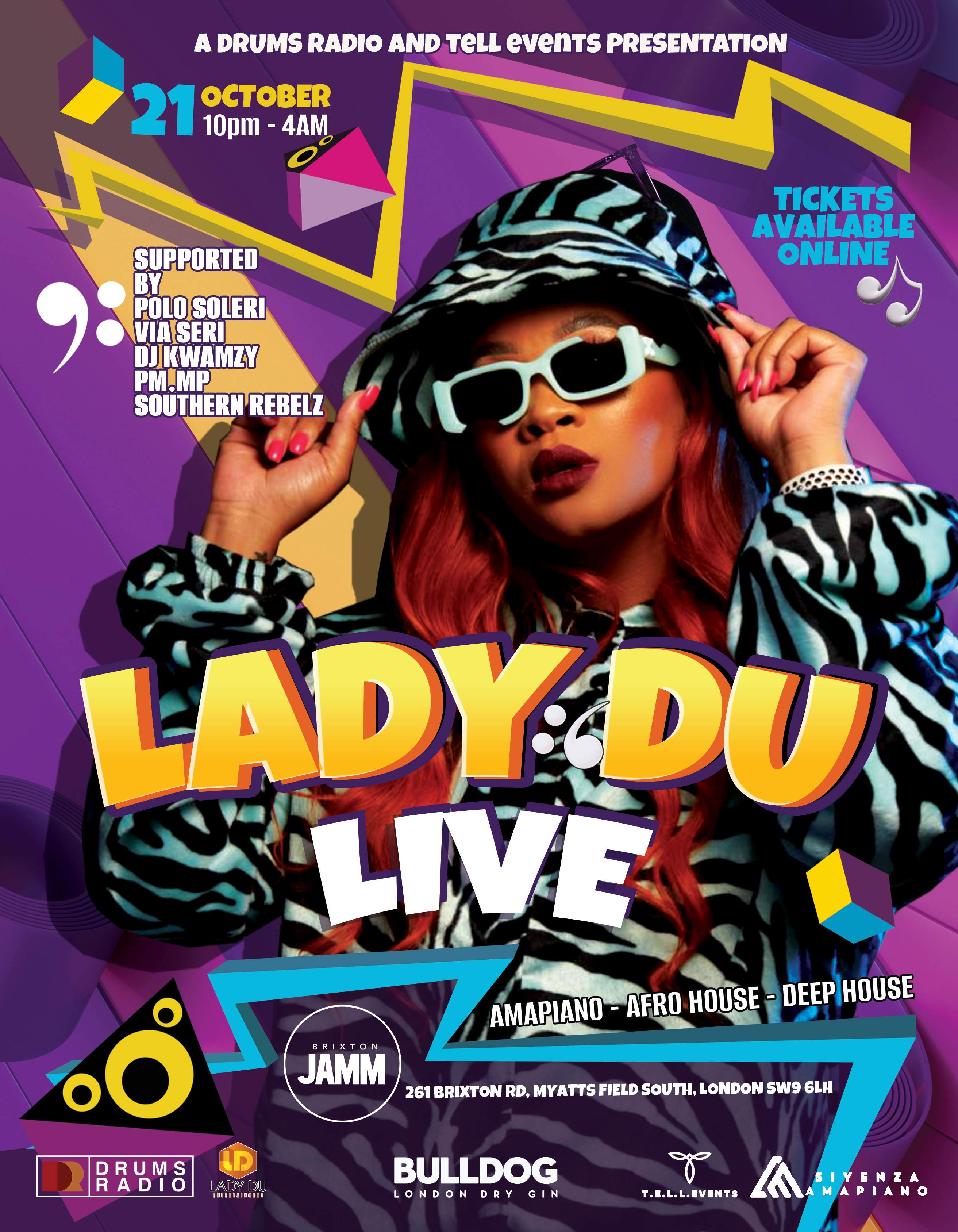 Lady Du Live Amapiano at Brixton Jamm, London