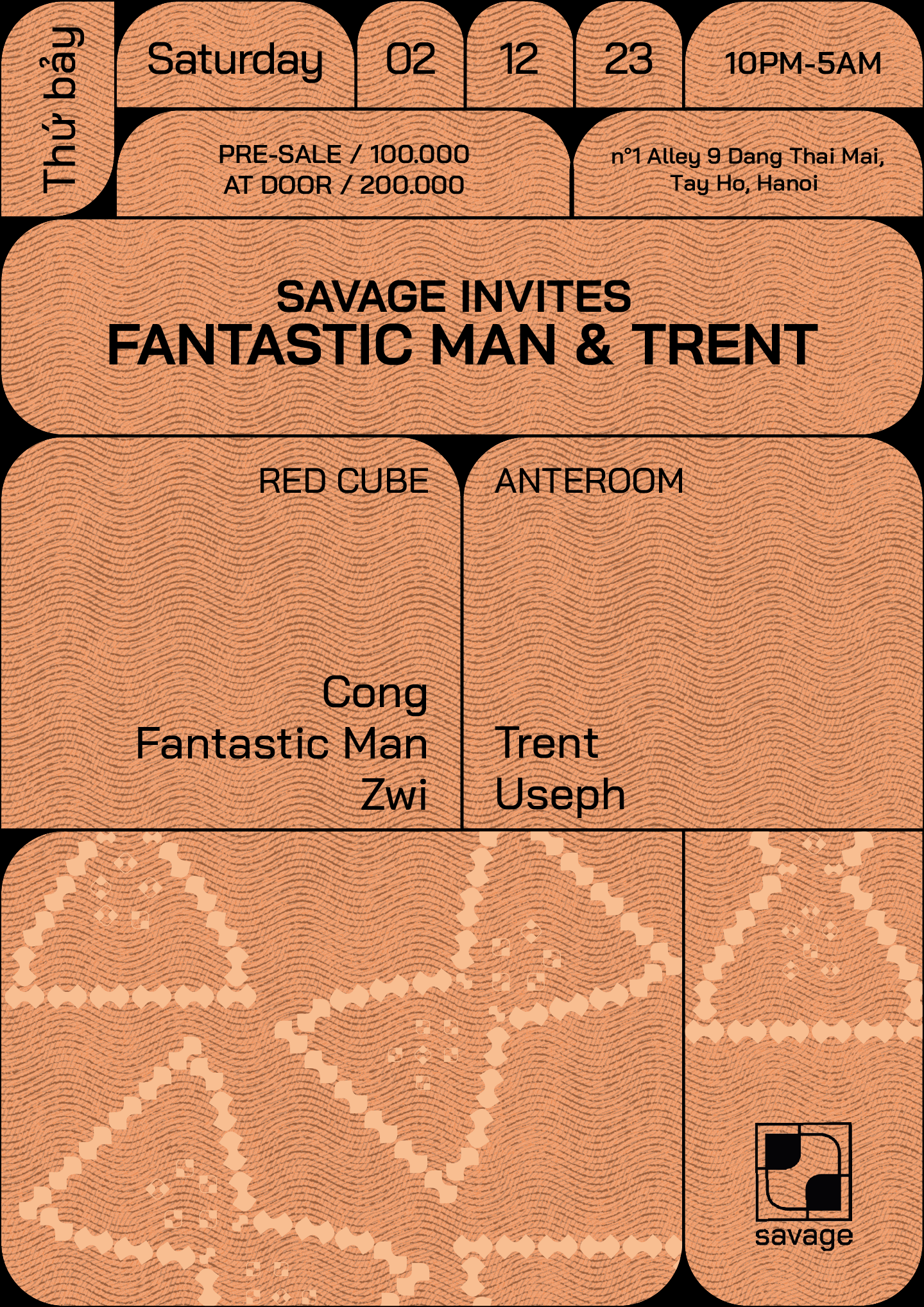 Savage Invites Fantastic Man & Trent - フライヤー表