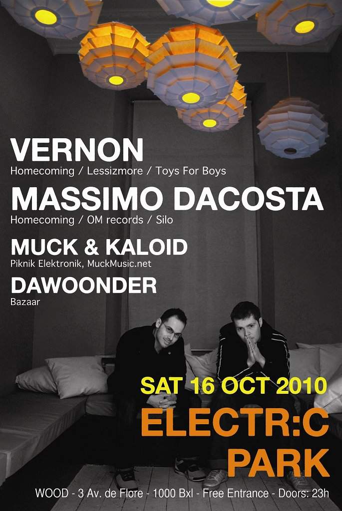 Electric Park Welcomes Vernon & Dacosta - フライヤー表