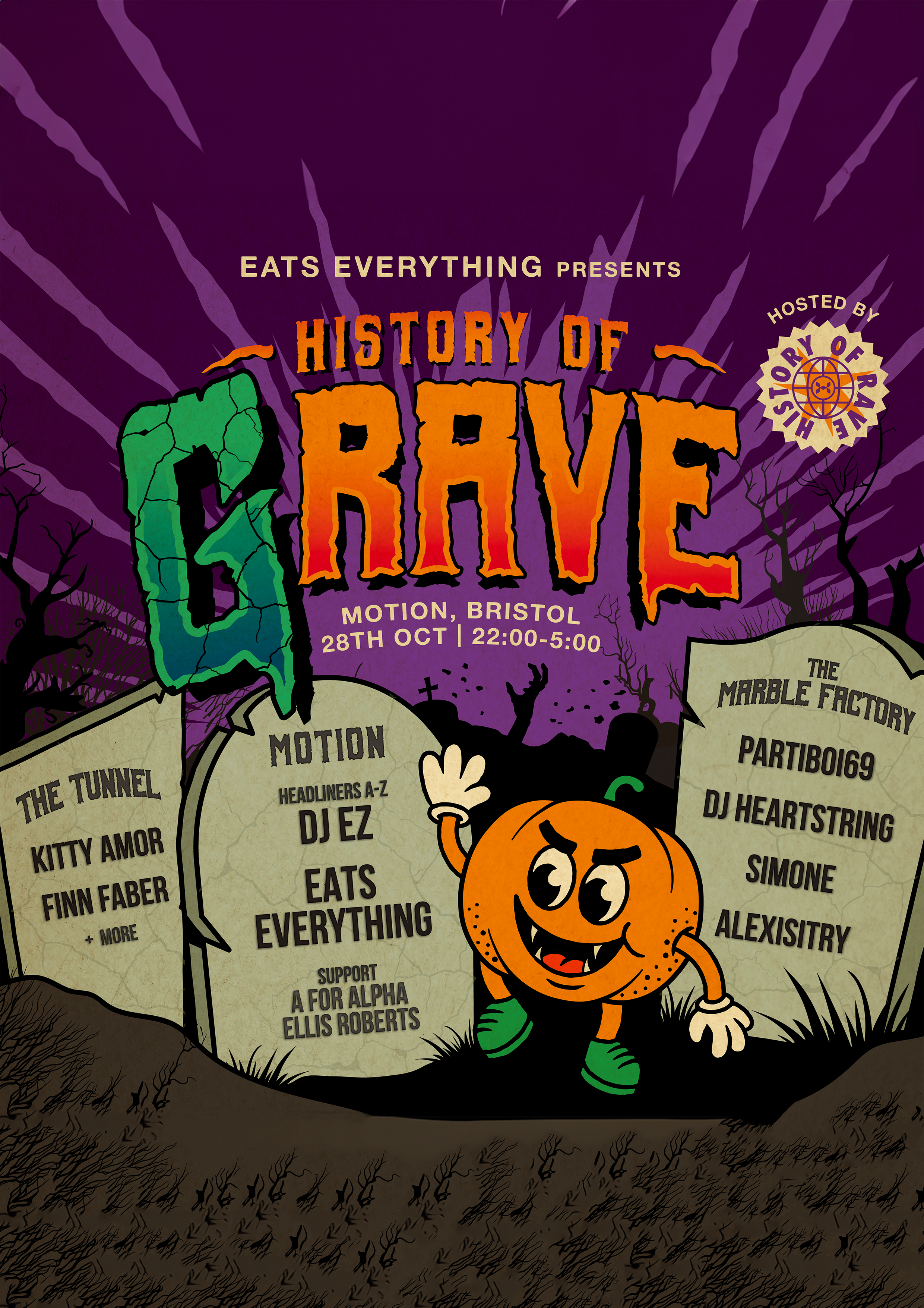History of (G)Rave: Halloween - DJ EZ, Eats Everything & More - Página trasera