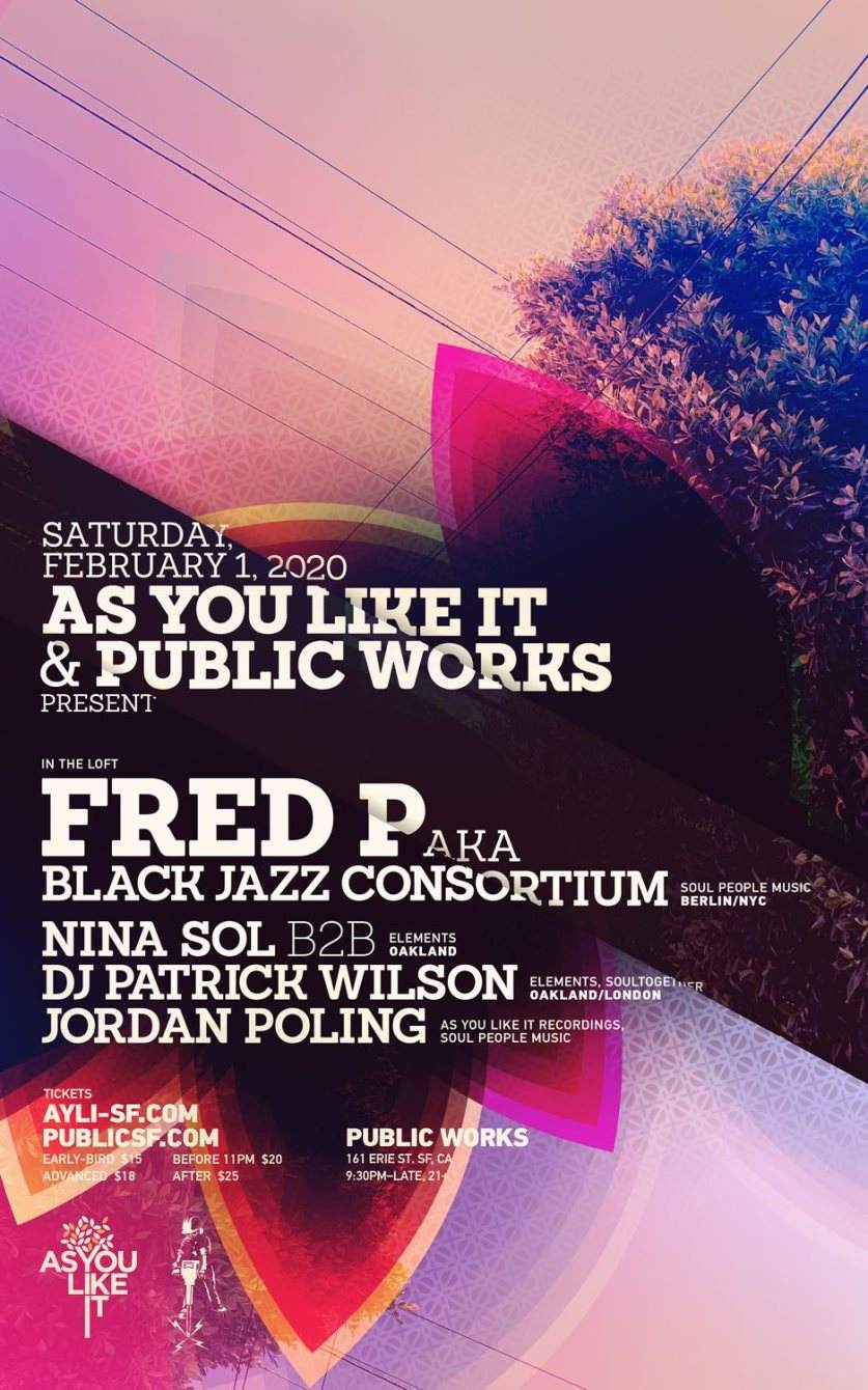 As You Like It & Public Works presents Fred P - フライヤー表