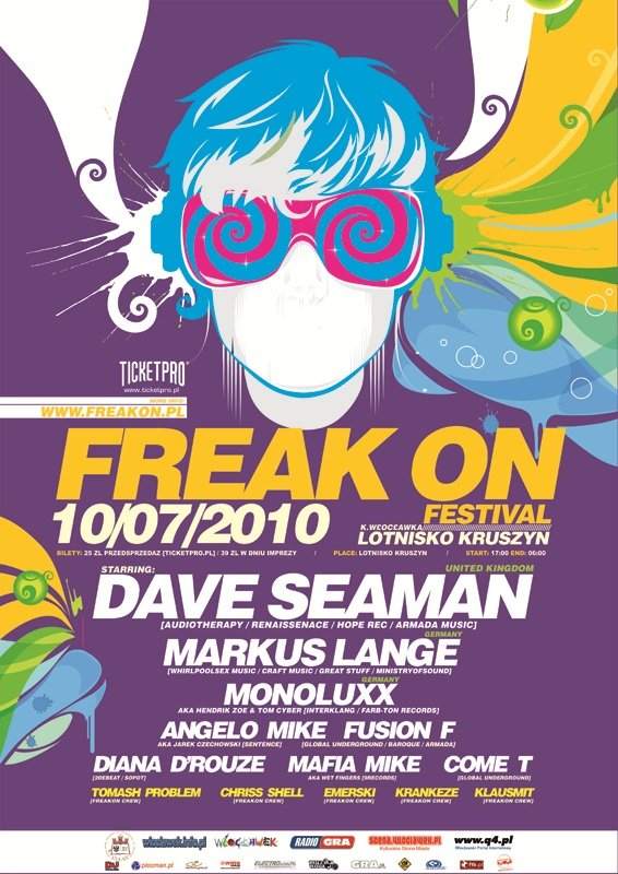 Freakon! Fest with Dave Seaman - フライヤー表