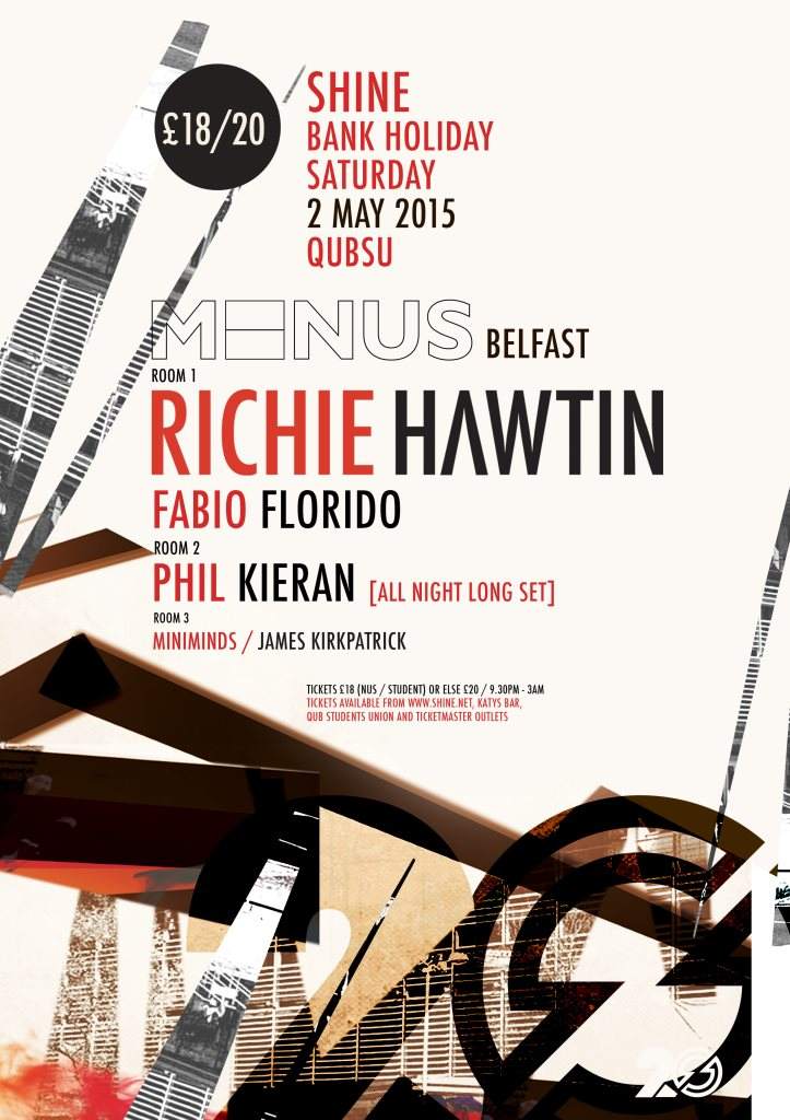 Minus Belfast - Richie Hawtin & More - フライヤー表