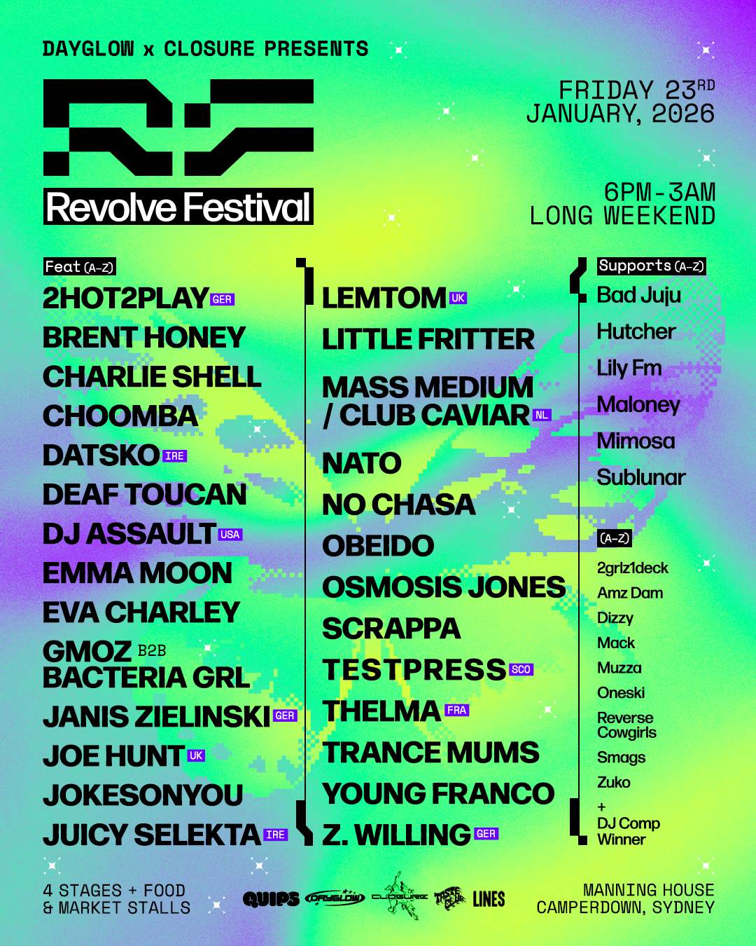 Revolve Festival at Manning Bar, Sydney