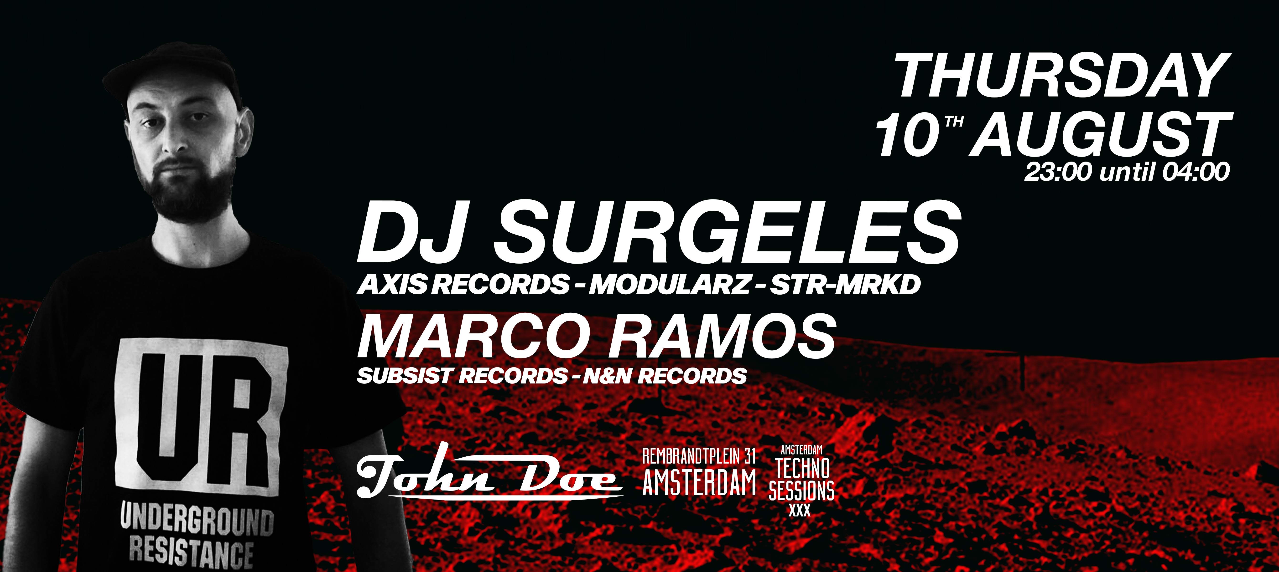 Amsterdam Techno Sessions with DJ Surgeles (Axis Records - Modularz - STR-MRKD) - Página frontal