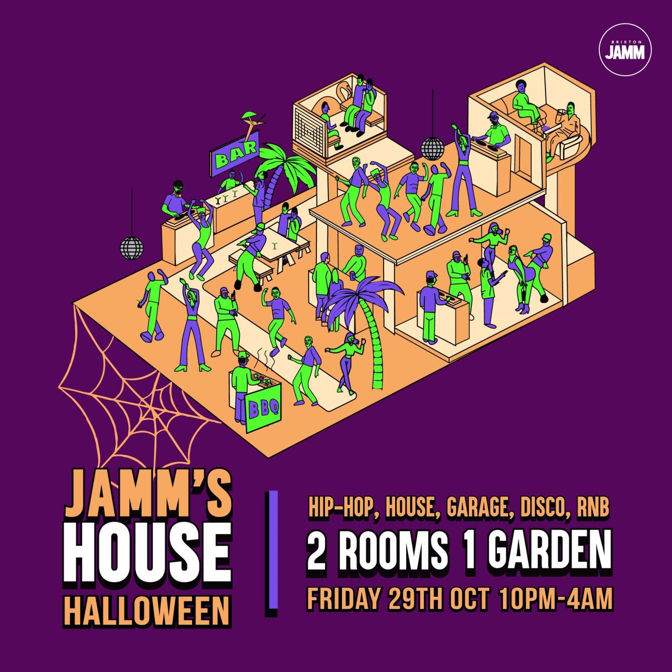 Jamm's House Halloween: Hip-Hop x House x UKG x Disco x RnB - Página trasera