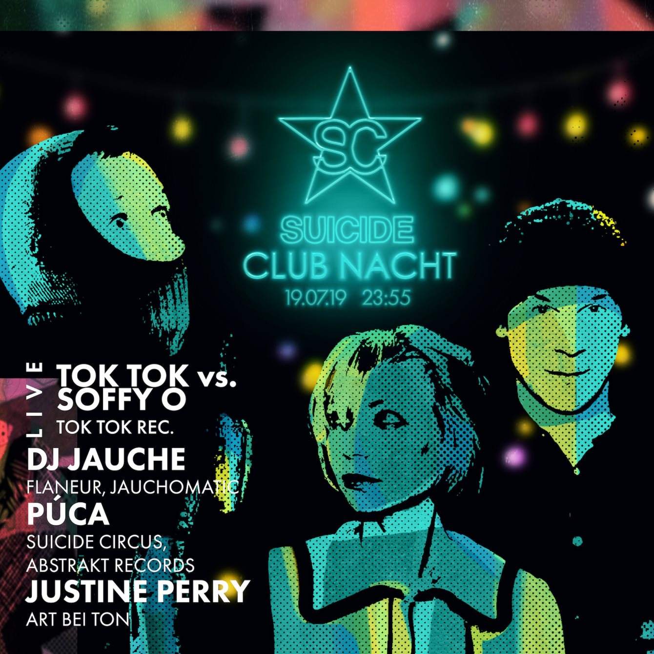 Suicide Club Nacht with TOK TOK vs. Soffy O *Live* - フライヤー裏