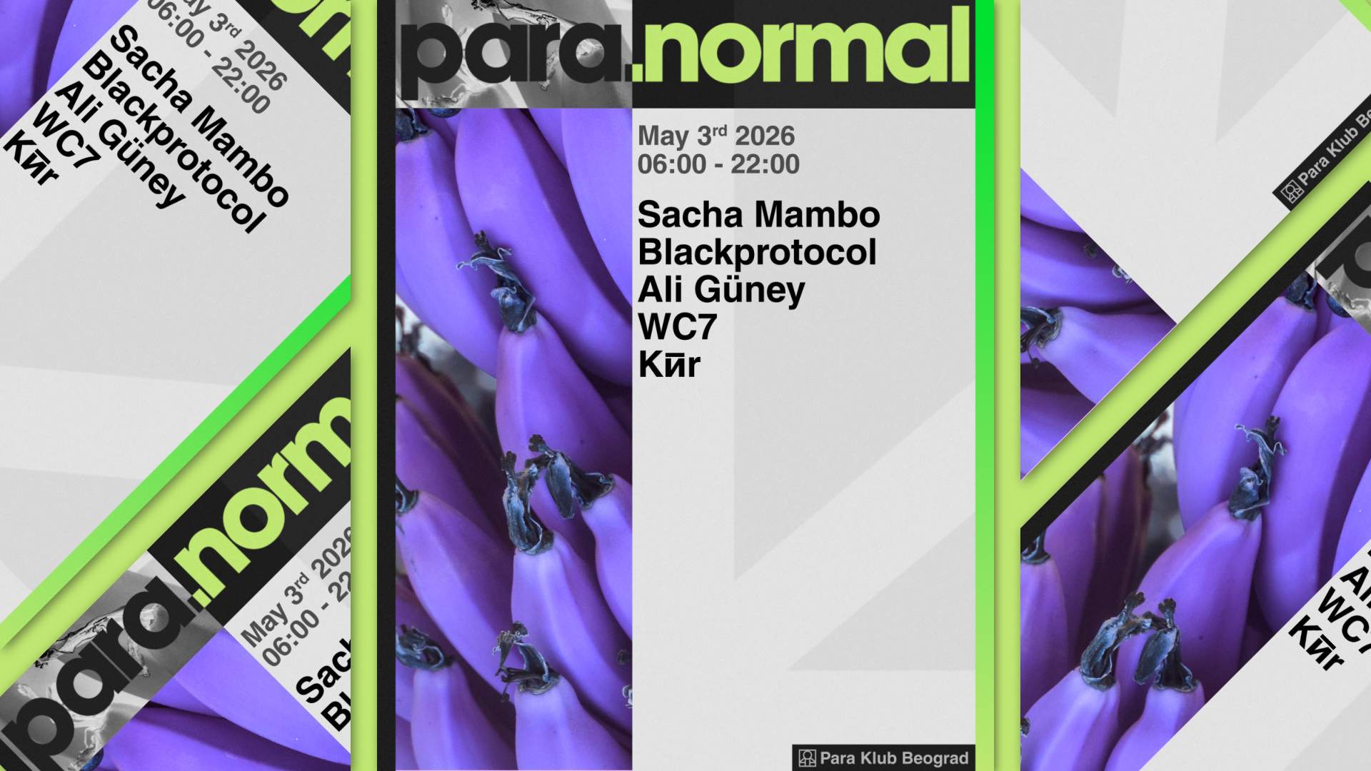 para.normal - Sacha Mambo, Blackprotocol, Ali Güney, WC7, Kӣr at Para ...