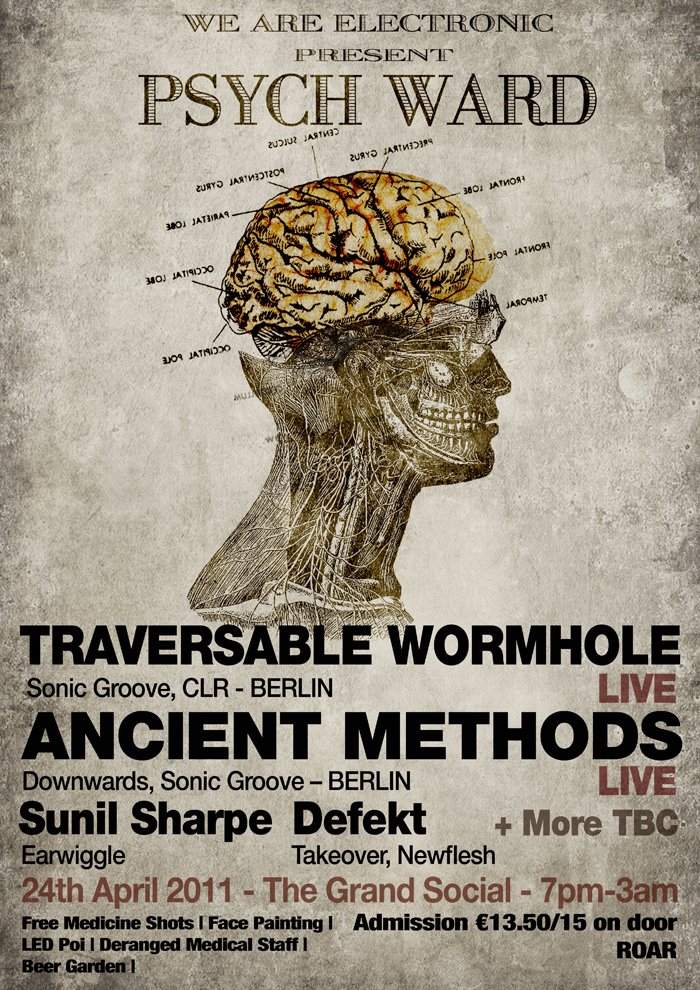 We Are Electronic Launch Party + Psych Ward with Traversable Wormhole - Página frontal